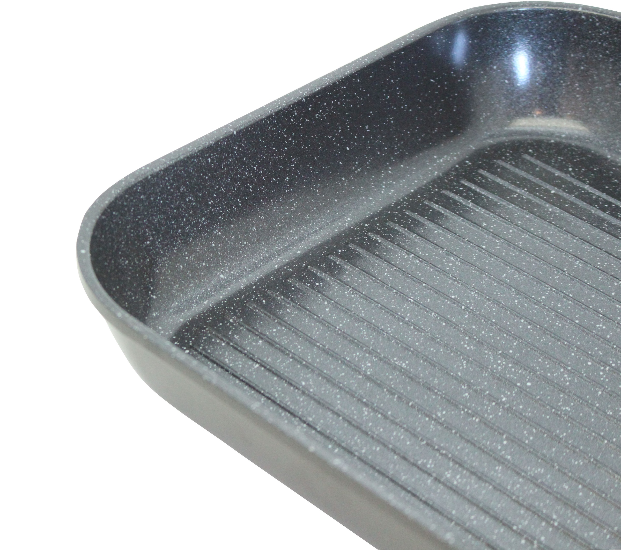 Elo Grillpfanne »Siloncast Grillpfanne 28 cm, mit großer Grillfläche« Aluminiumguss 1 Stk. tlg. antihaftbeschichtet, hitzeisolierender Stiel, für alle Herdarten