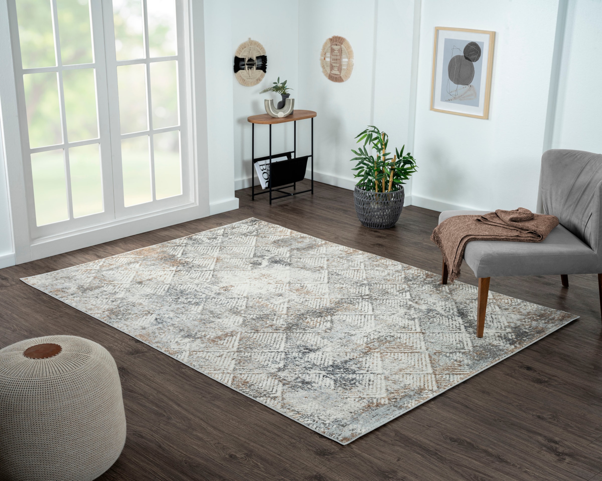 Myflair Möbel & Accessoires Teppich »My Heart«, rechteckig, 8 mm Höhe, Kurzflor, Scandi-Design, besonders weich durch Microfaser