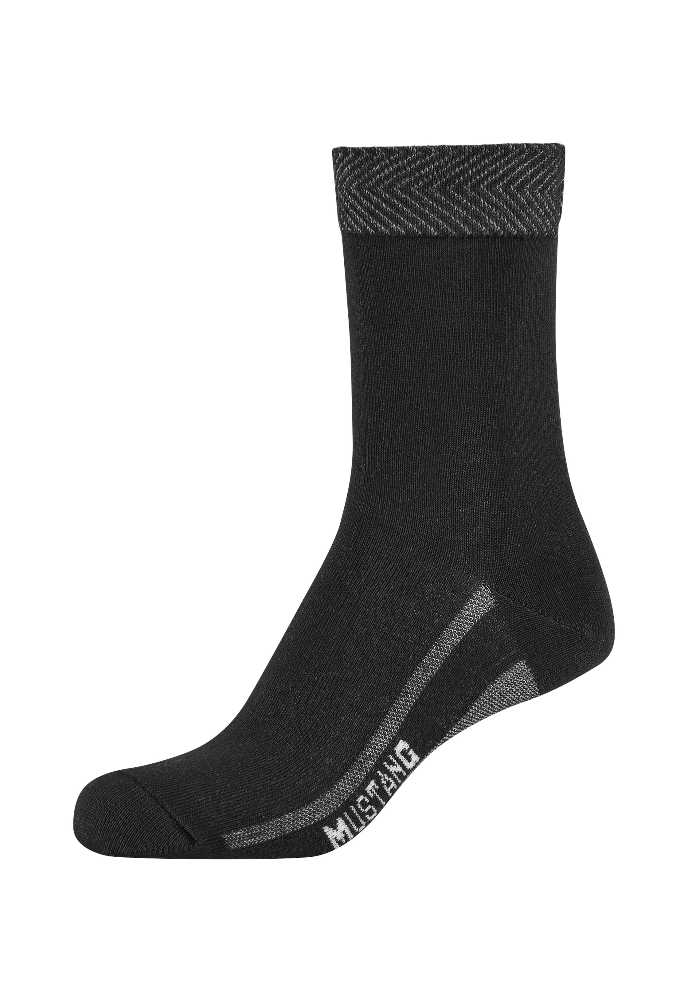 MUSTANG Socken 6 Paar tlg. mit verstärktem Fersen- und Zehenbereich