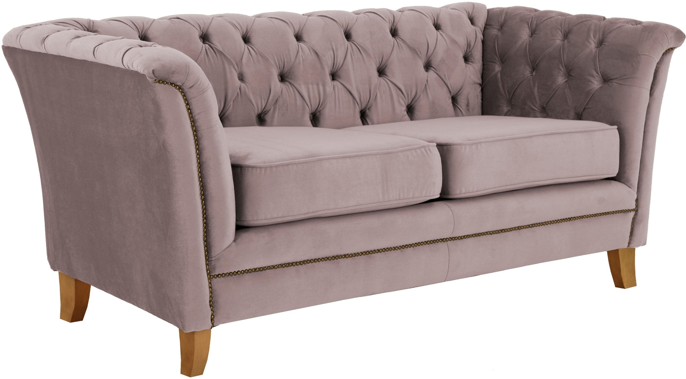 Home affaire 2-Sitzer »Newport« mit Knopfheftung im Rücken, Keder und feinen Armlehnen