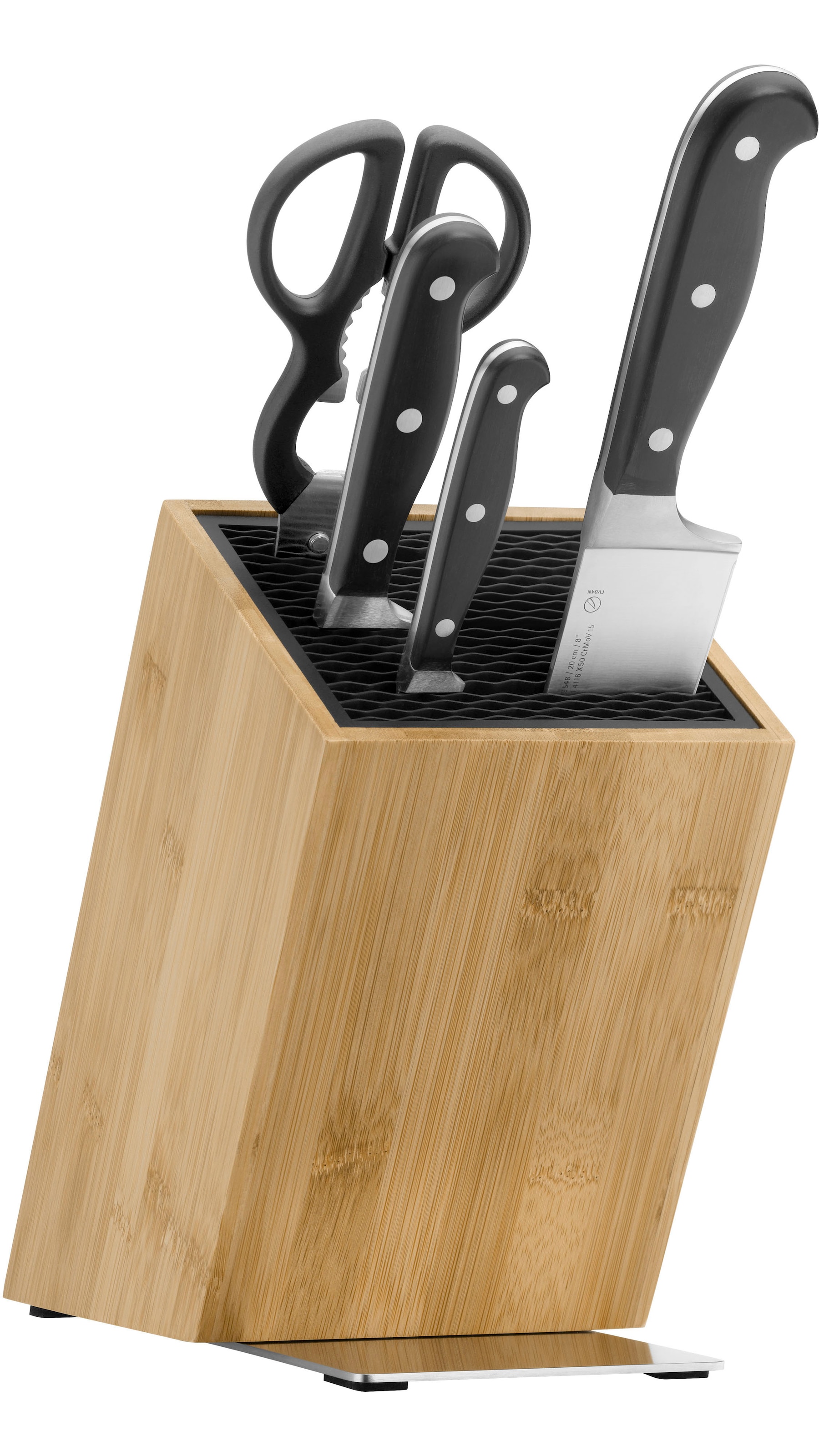 WMF Messerblock »Spitzenklasse Plus«, 5 tlg., 5-teilig, FlexTec Messerblock, robuste, langlebige Klingen