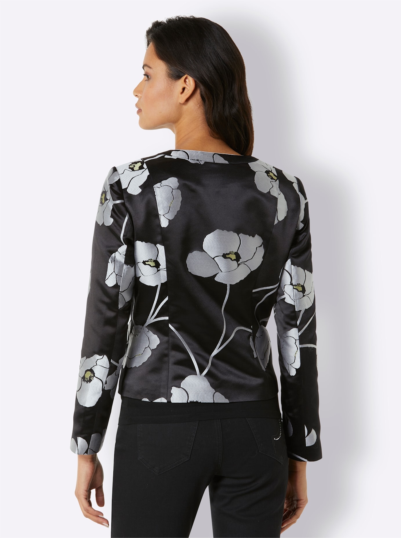 CREATION L PREMIUM Kurzblazer »Polyester-Seiden-Blazer«