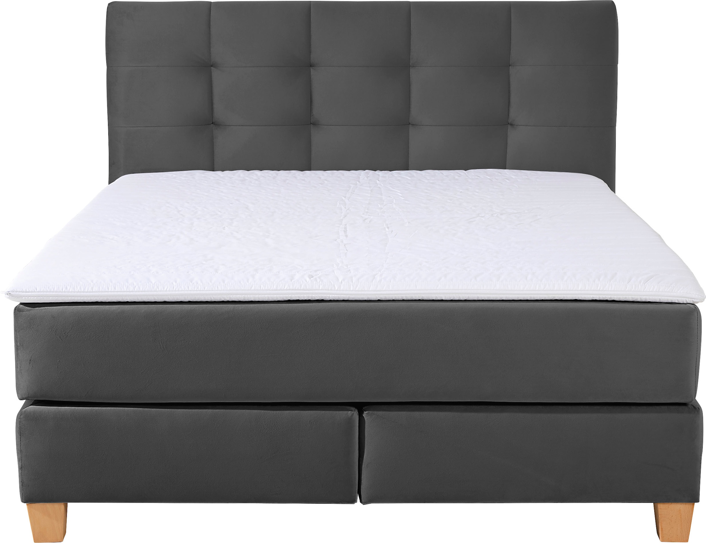 Home affaire Boxspringbett »Moulay«, inkl. Topper, in 3 Härtegraden, TFK auch in Härtegrad 4