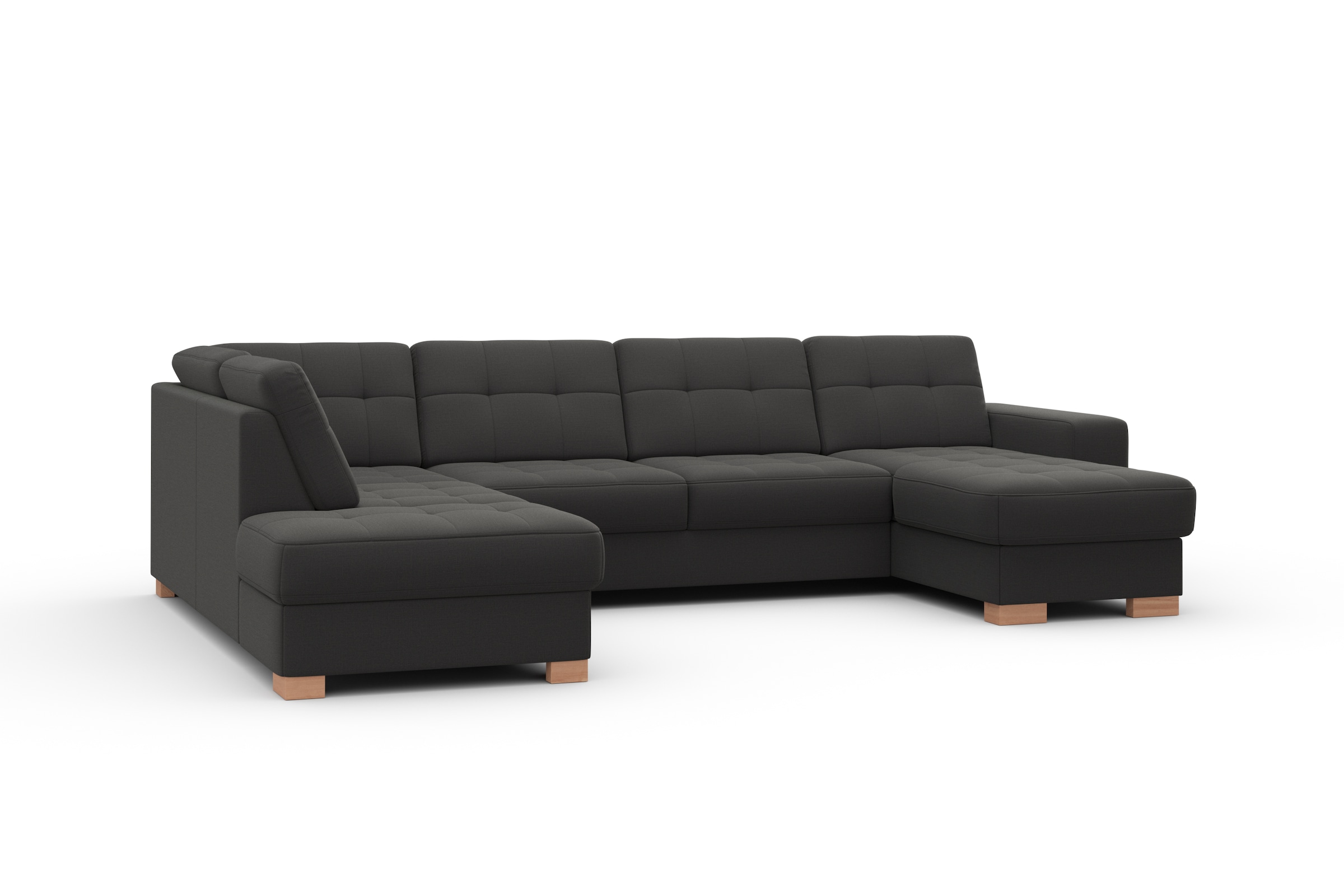 sit&more Wohnlandschaft »Quincy U-Form«, wahlweise mit Bettfunktion und Bettkasten