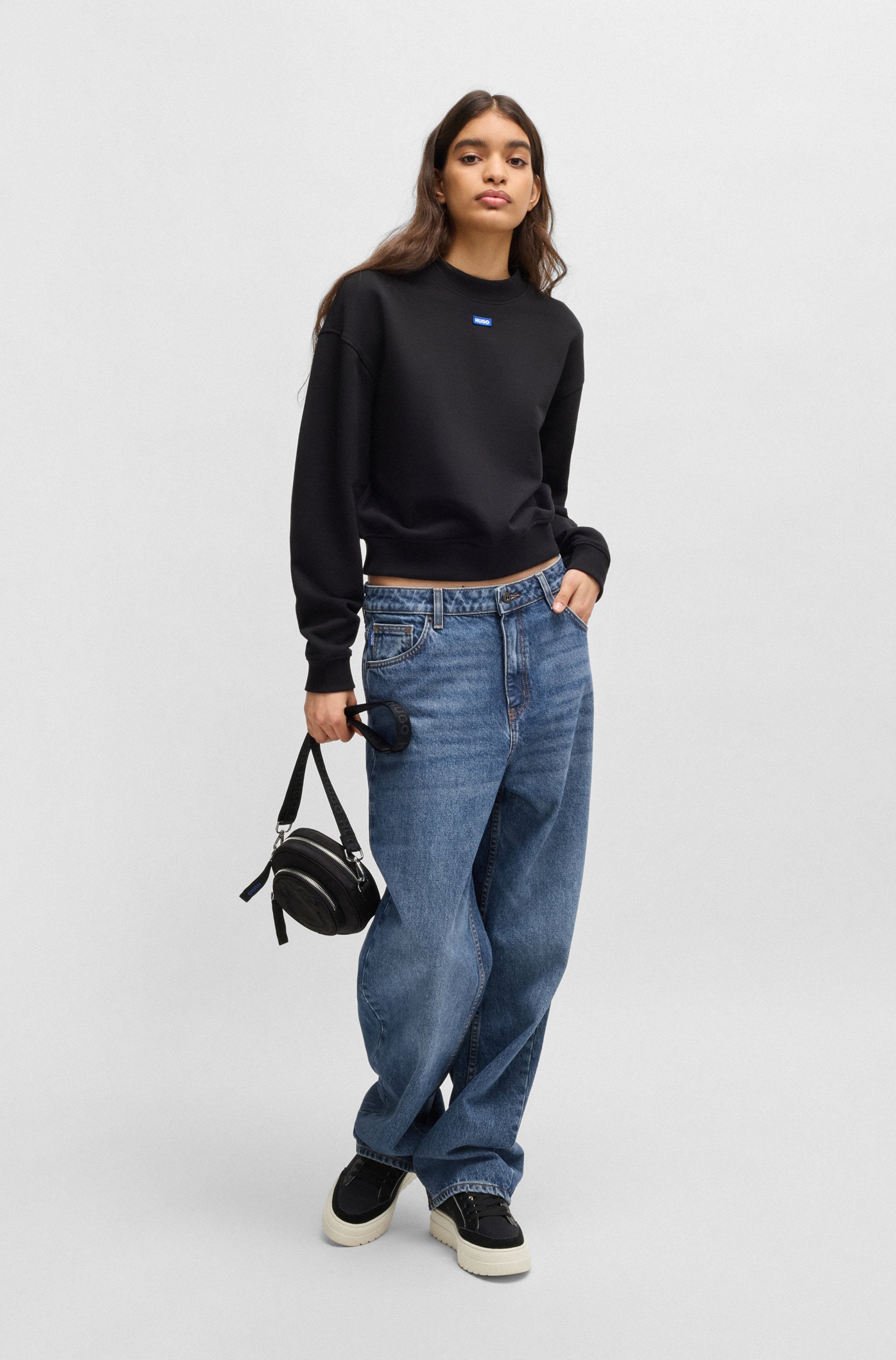 HUGO Blue 5-Pocket-Jeans »Leni«, Relaxed Fit mit niedriger Leibhöhe