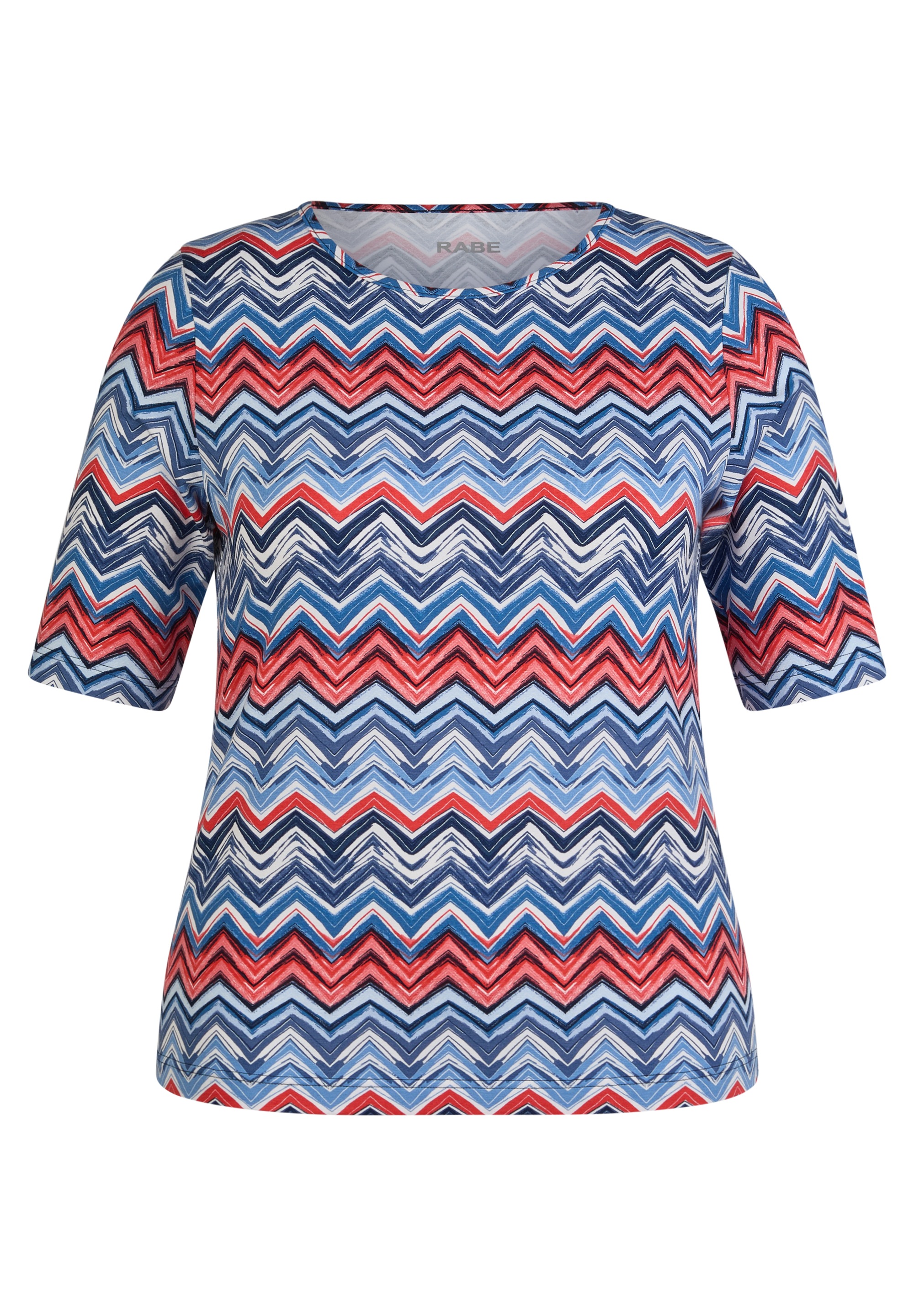 Rabe Rundhalsshirt, mit grafischem Muster