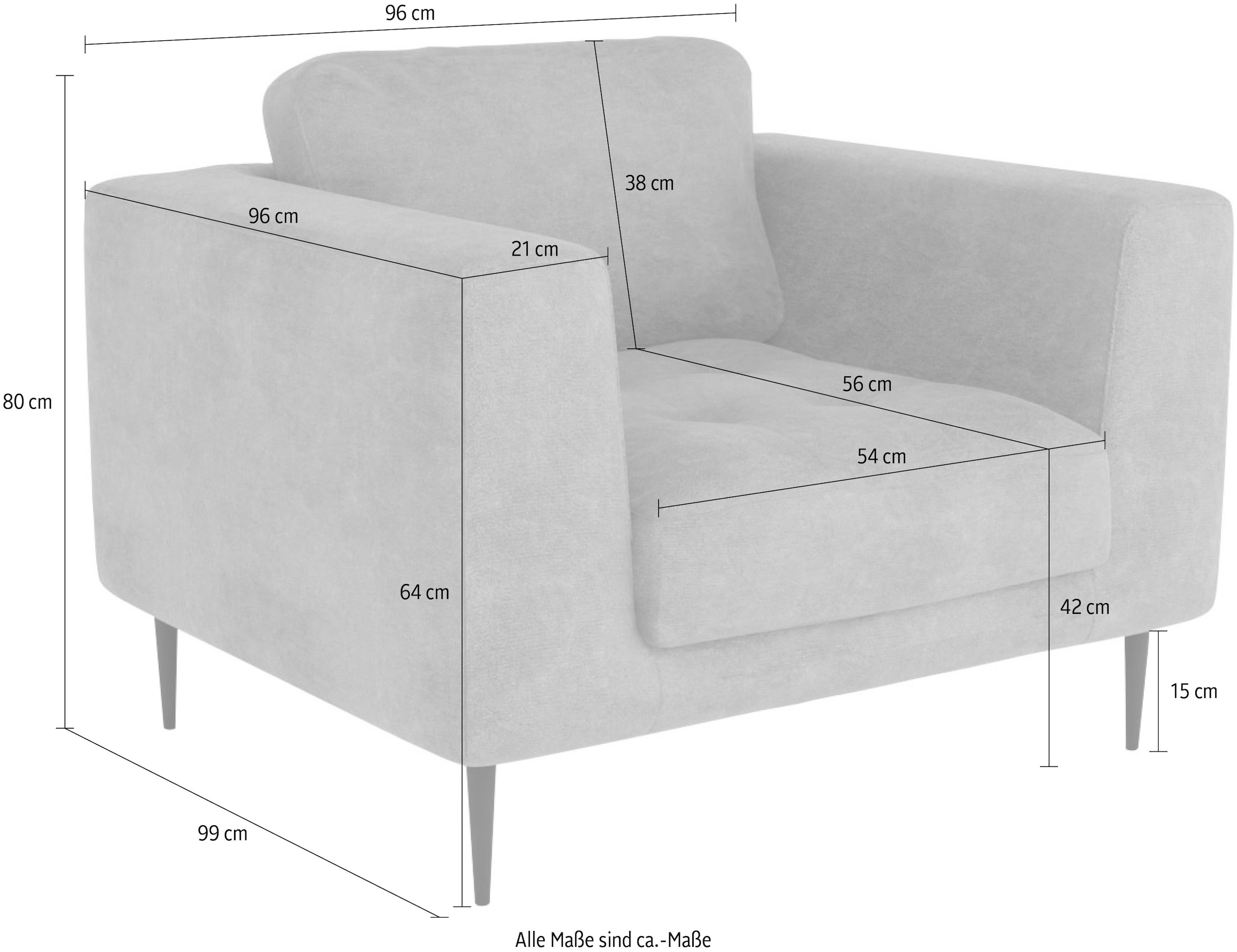 TRENDMANUFAKTUR Sessel »Luzi«, passende Ergänzung zur Serie "Luzi"