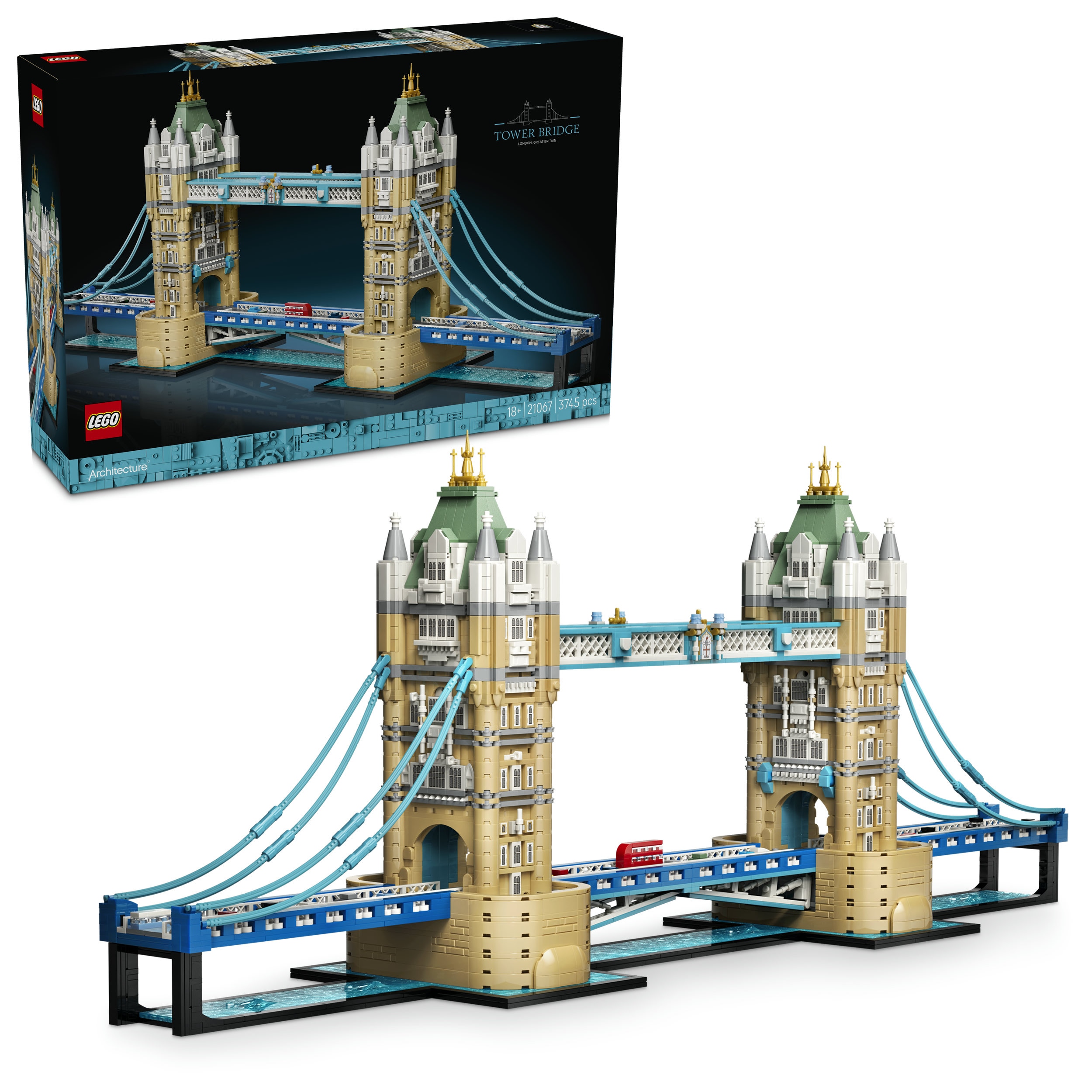 LEGO Konstruktionsspielsteine "Tower Bridge (21067), LEGO LEGO Architecture" Made in Europe
