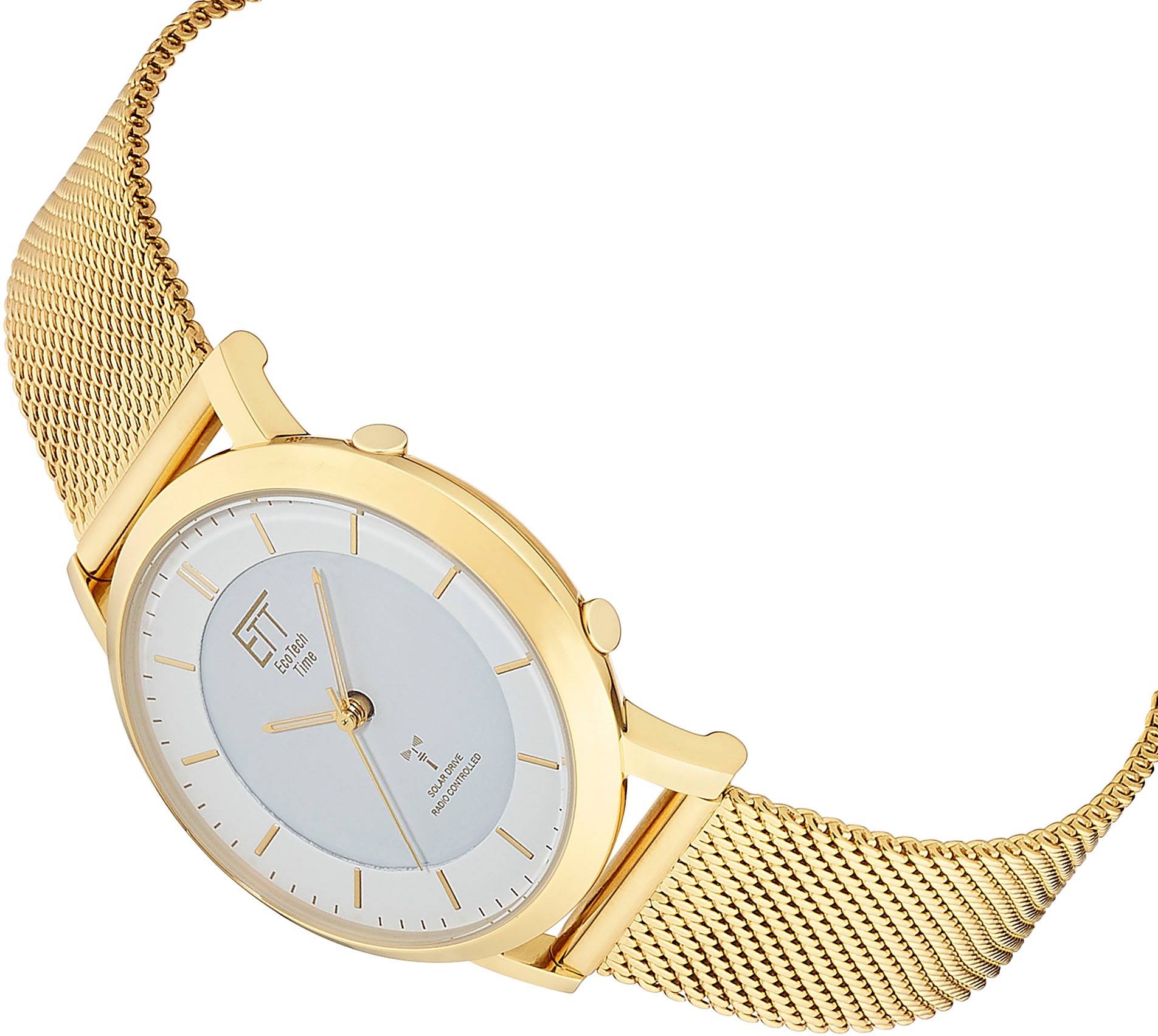 ETT Funkuhr »Atacama«, (Set, 2 tlg., mit Wechselband), Armbanduhr, Damenuhr, Solar, Geschenkidee