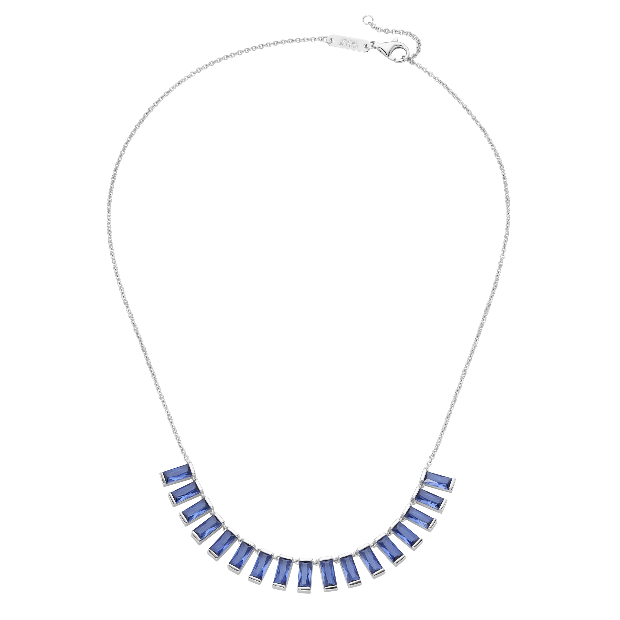 GIORGIO MARTELLO MILANO Collier »Collier Mittelteil blaue Kristallsteine, Silber 925«