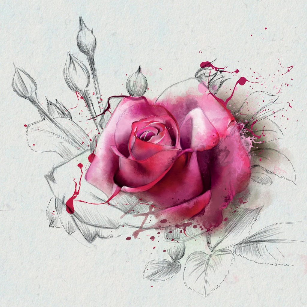 queence Dekokissen »Rosenblüte«