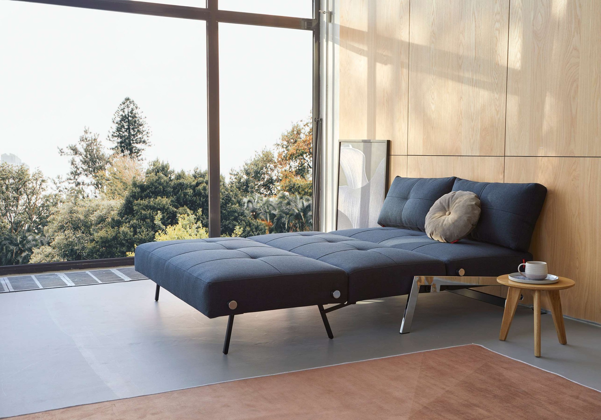 INNOVATION LIVING ™ Schlafsofa »Cubed Klappsofa, hochwertige Schlaffunktion, Design und extra Komfort« Frontauszug, sehr platzsparend, abgewinkelt Sitzen, waagerecht liegen