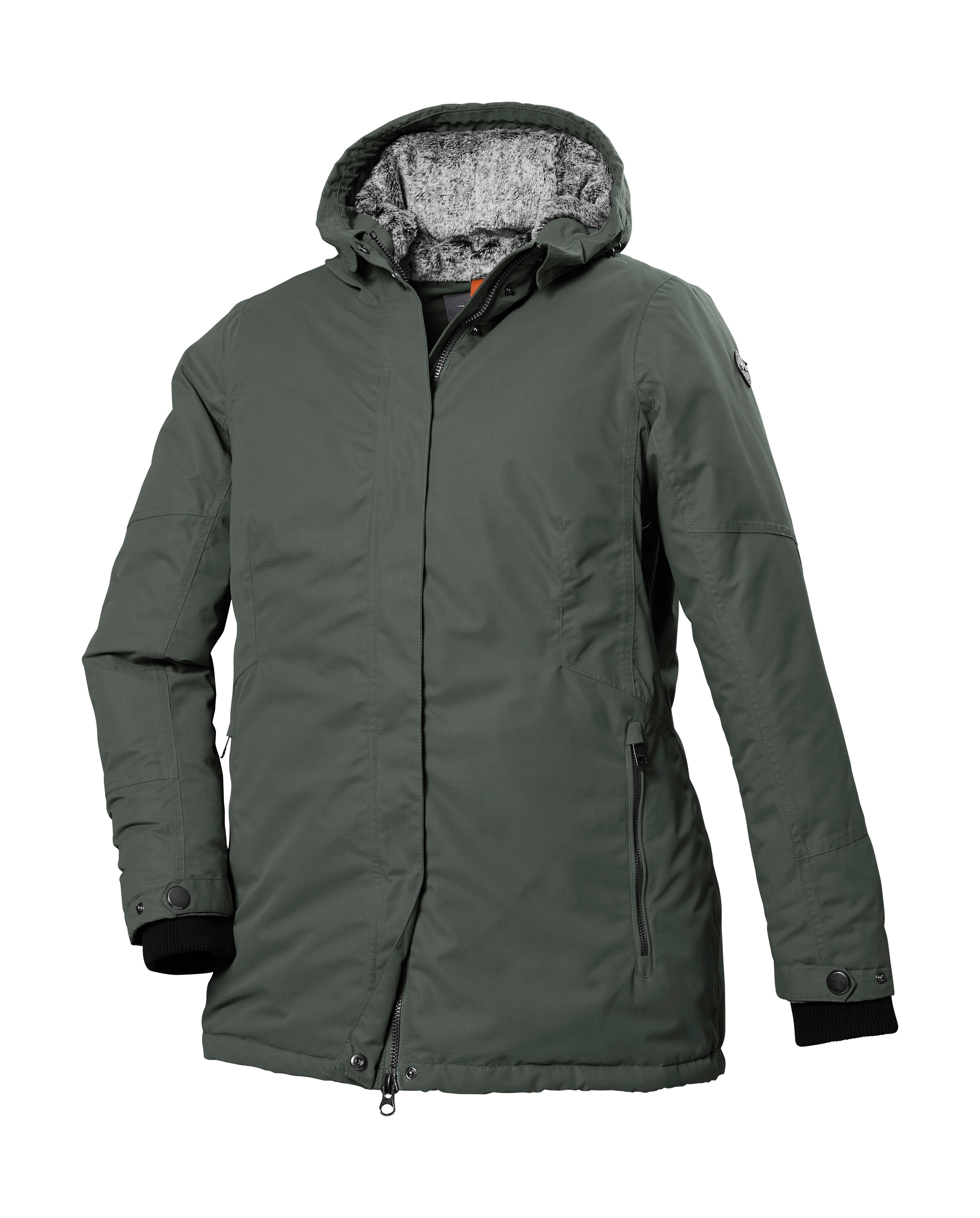 STOY Funktionsjacke »STW 4 WMN JCKT« Wasserdicht, atmungsaktiv, mit Teddy Fleece, abnehmb. Kapuze