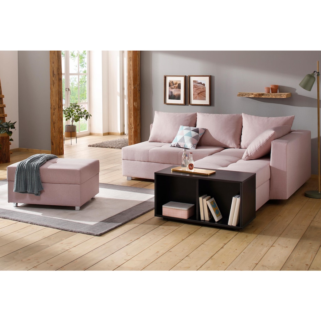 Home affaire Ecksofa Italia, mit Bettfunktion und Bettkasten