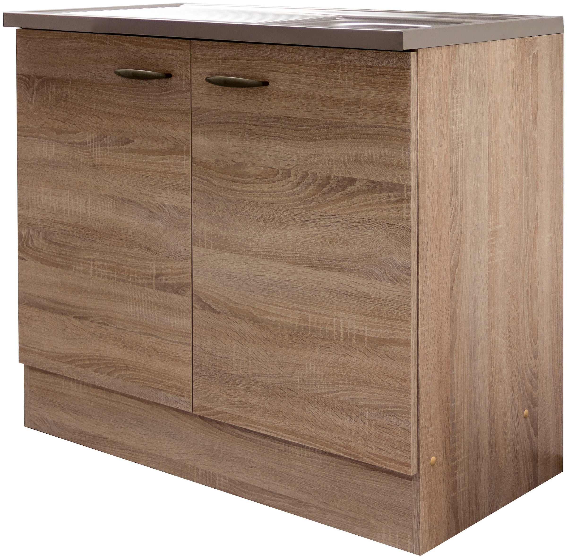 Flex-Well Spülenschrank 100 »Bergen«, bestellen H 50 85 T) auf x Rechnung x inkl. cm, Einbauspüle x x (B