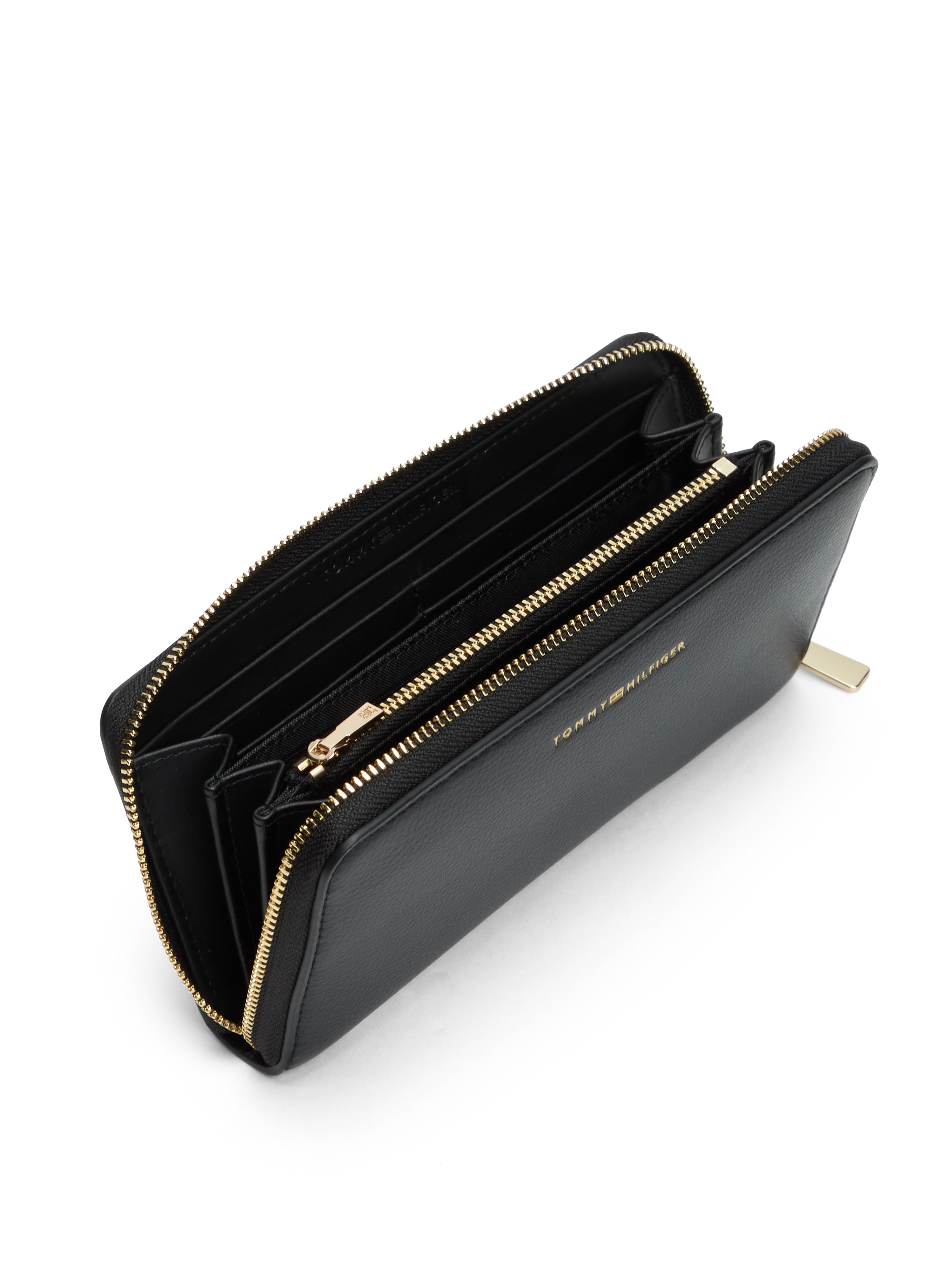 Tommy Hilfiger Geldbörse »TH FLAG LRG ZA« , Damen Geldbeutel, Portemonnaie mit Logoprägung