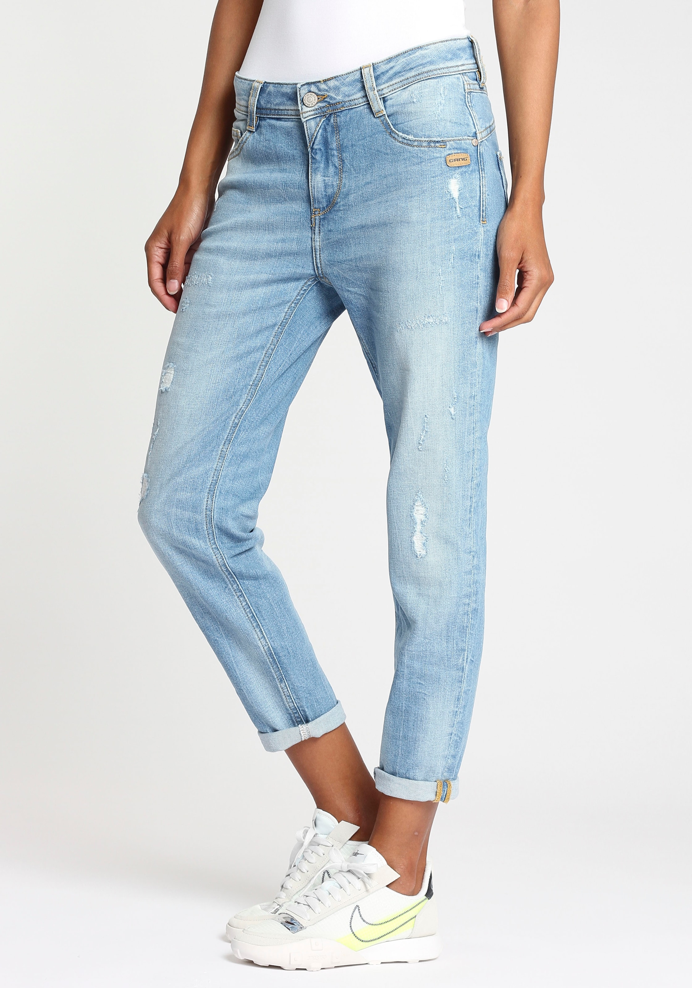 GANG Relax-fit-Jeans »94AMELIE CROPPED«, mit verkürzter Beinlänge