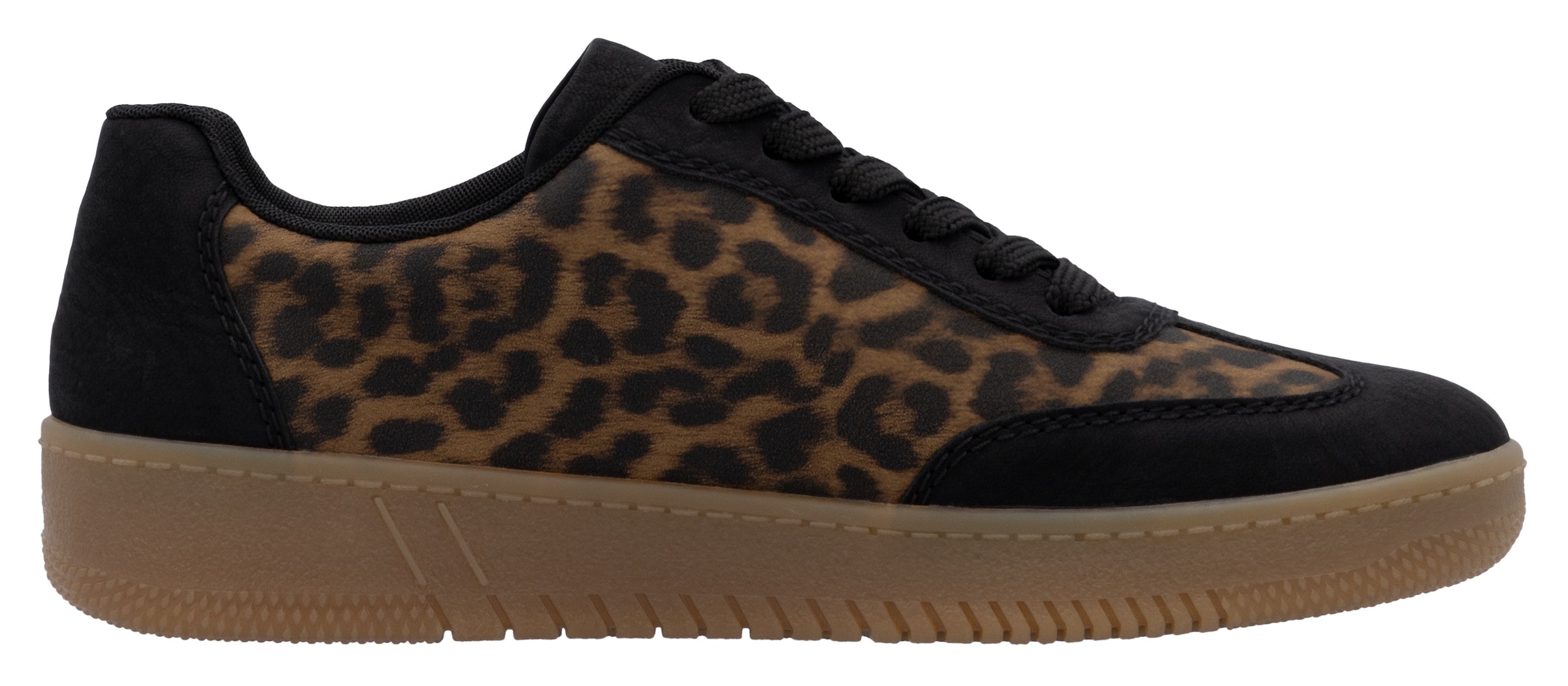 RIEKER Sport Plateausneaker, Freizeitschuh, Halbschuh, Schnürschuh in veganer Verarbeitung