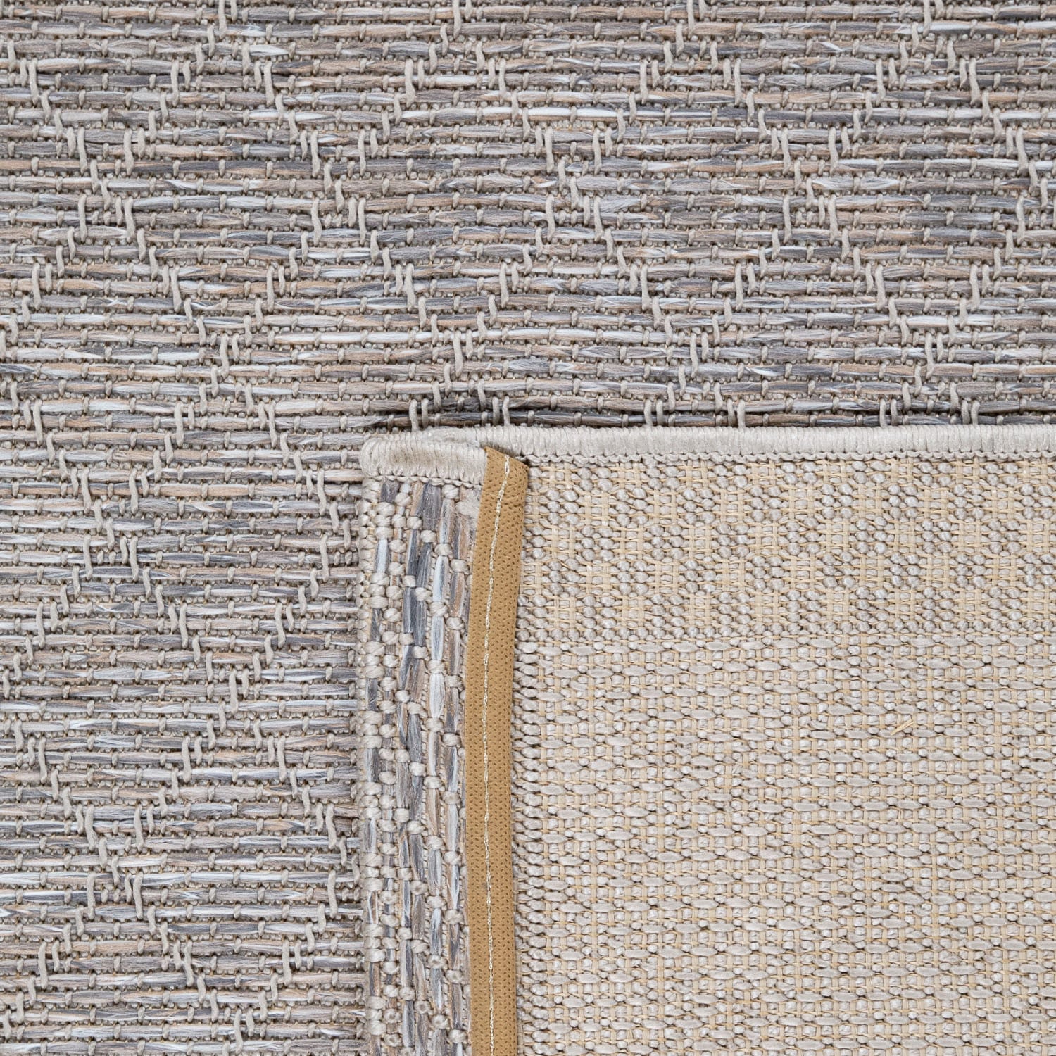 Paco Home Teppich »Vancouver 163«, rund, Flachgewebe, Rauten Muster, meliert,  Bordüre, Outdoor geeignet