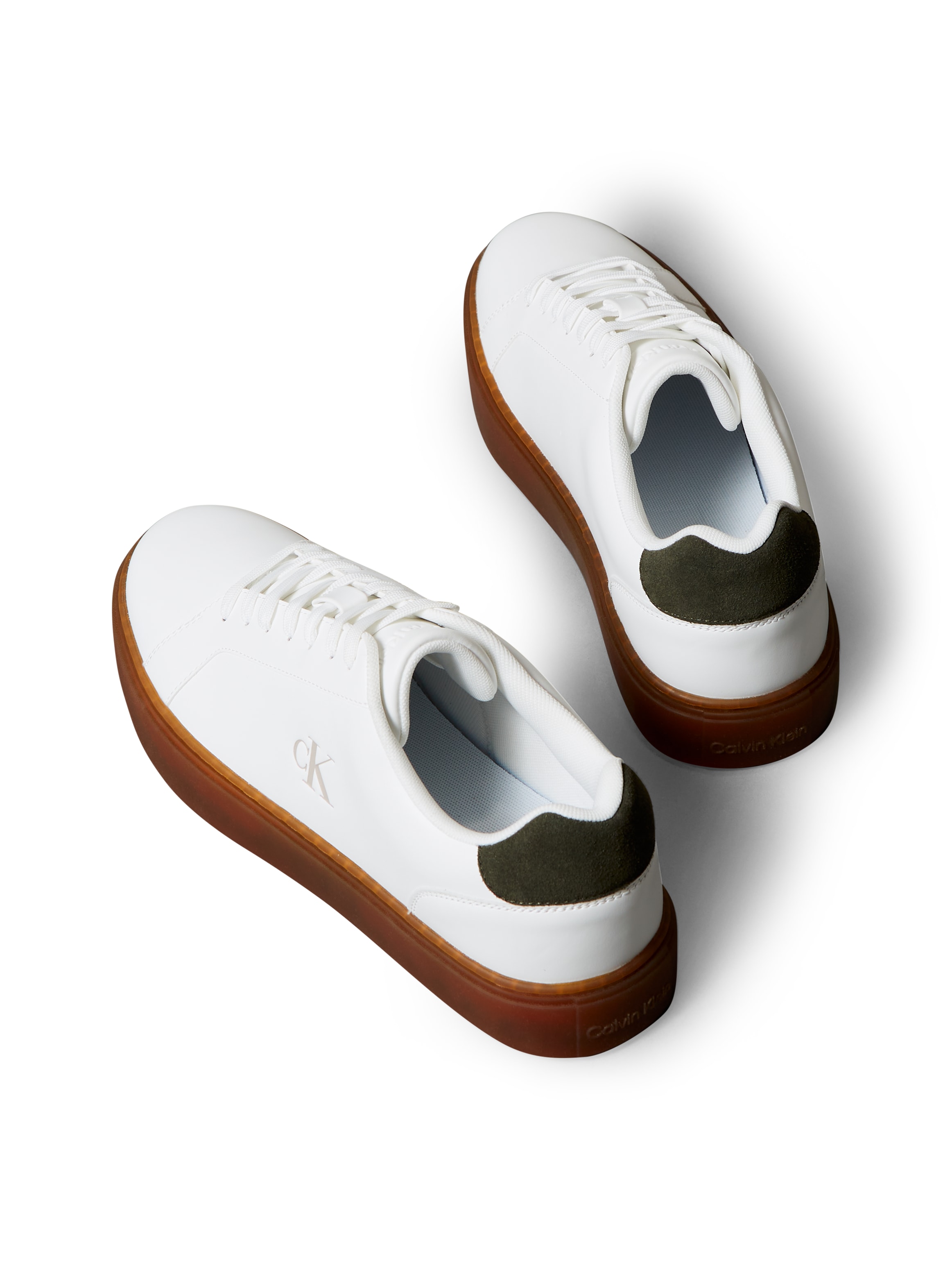 Calvin Klein Jeans Sneaker »CLASSIC CUPSOLE LACEUP LTH«  Schnürschuh, Freizeitschuh mit Fersenbesatz und seitlichem CK-Logo