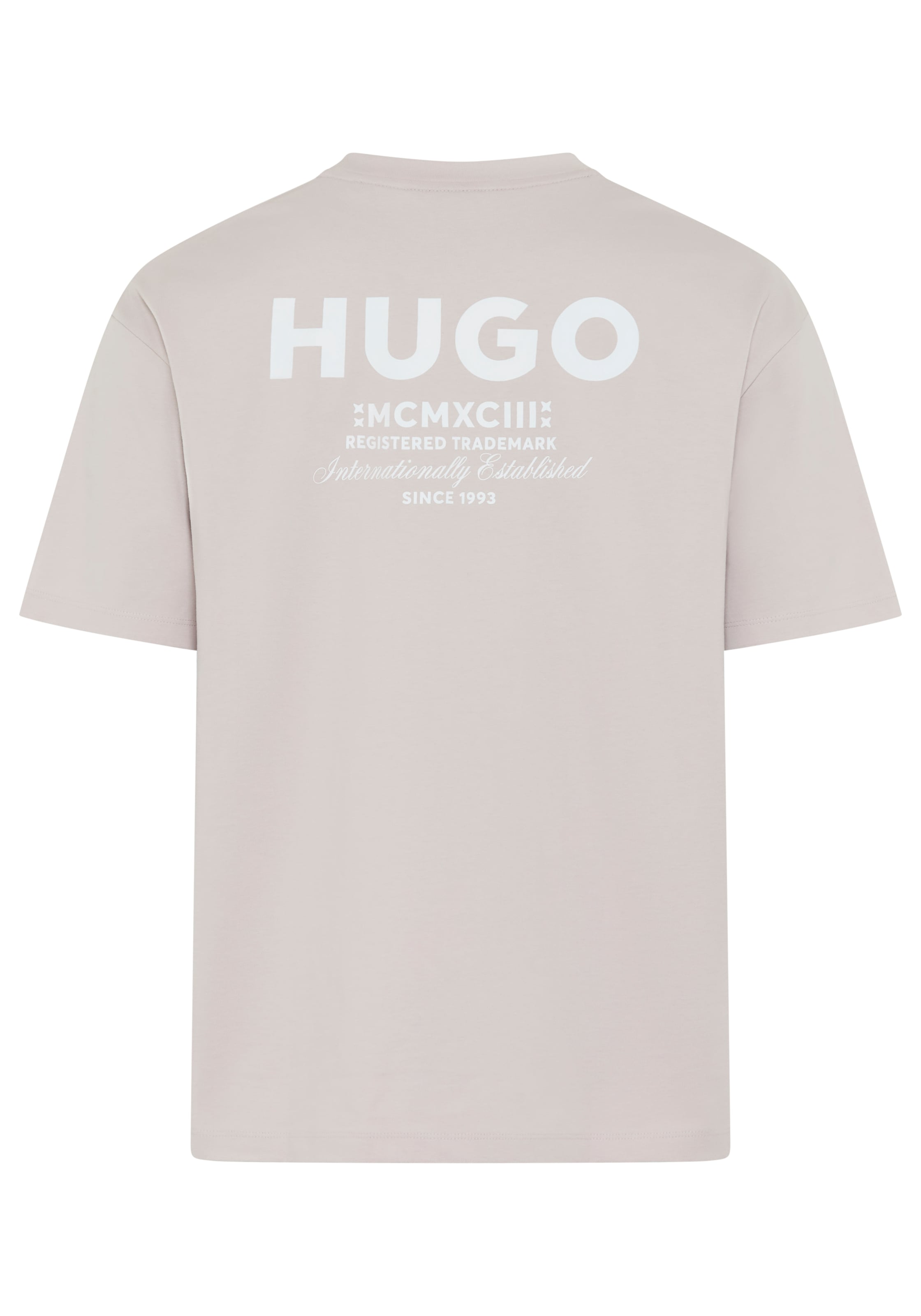 HUGO T-Shirt »Nalono« mit Logodruck, Oversized Look mit Backprint