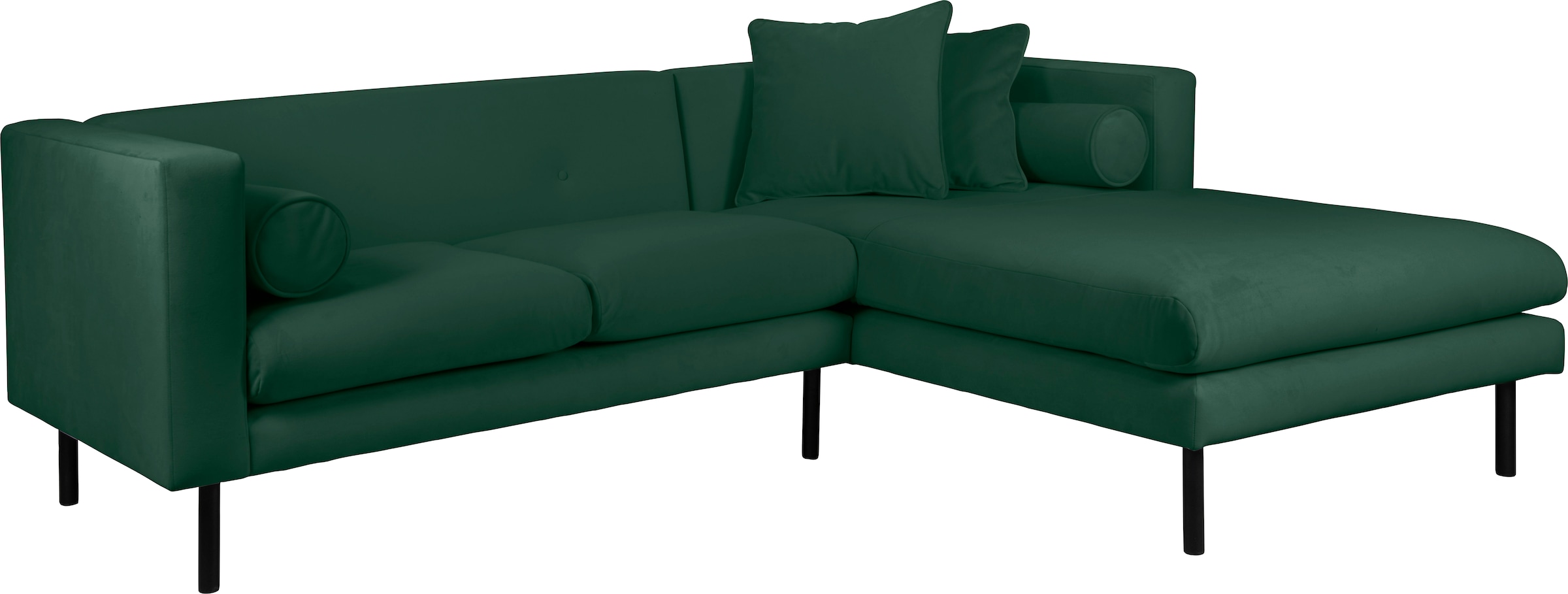 Guido Maria Kretschmer Home&Living Ecksofa »Lillibeth L-Form Designsofa, Maße B/T/H: 240/173/83 cm«, Zierkissen als Wendekissen, in Samtoptik oder Cord