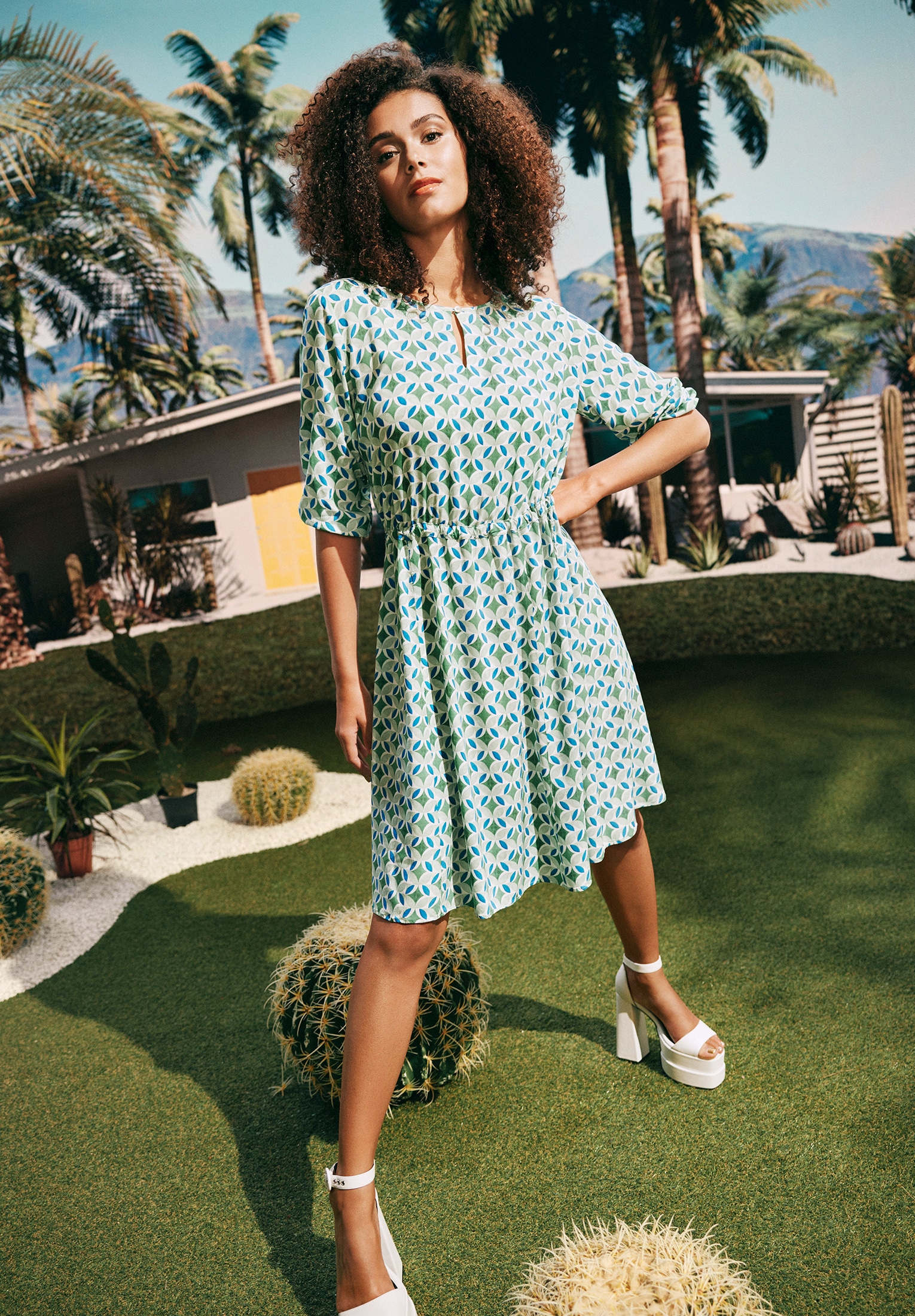 Cartoon Bodykleid »Casual-Kleid mit Muster«