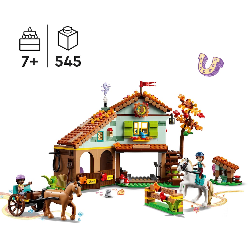 LEGO® Konstruktionsspielsteine »Autumns Reitstall (41745), LEGO® Friends«, (545 St.)