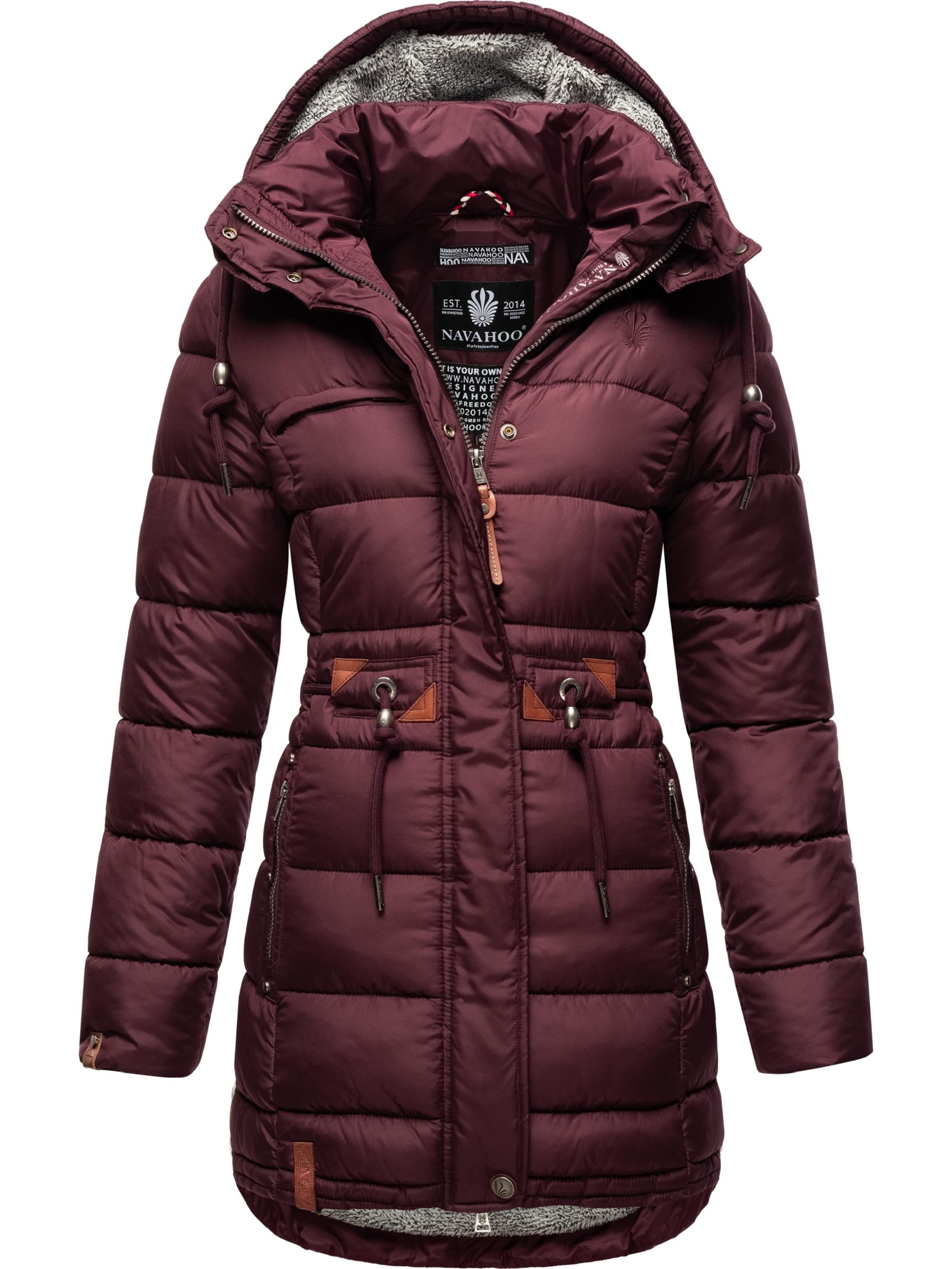 Navahoo Steppmantel »Steppmantel Daliee«, Stylischer Winterparka mit abnehmbarer Kapuze