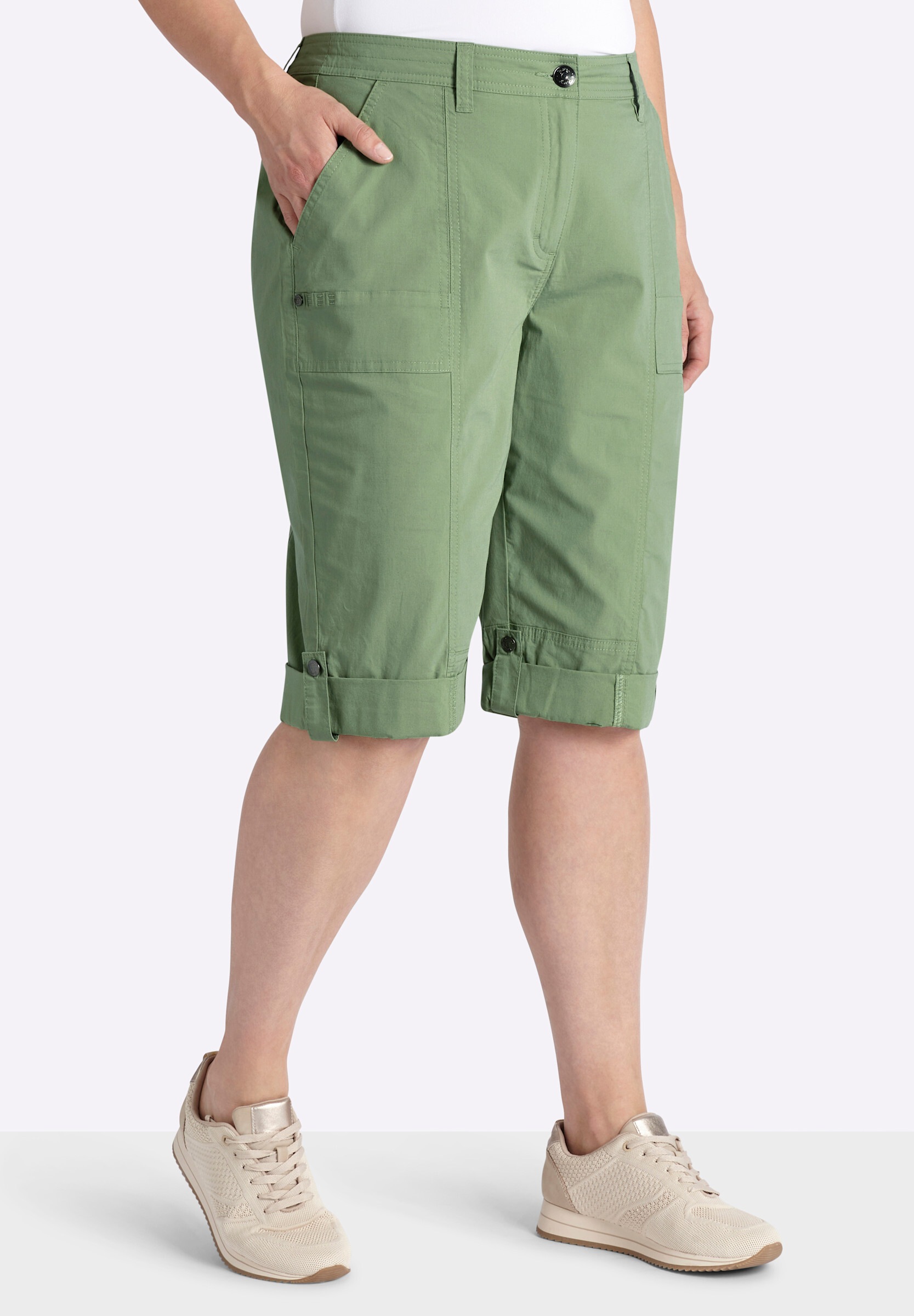 Sheego Bermudas »3/4-Hose Bermudas mit Krempelfunktion«