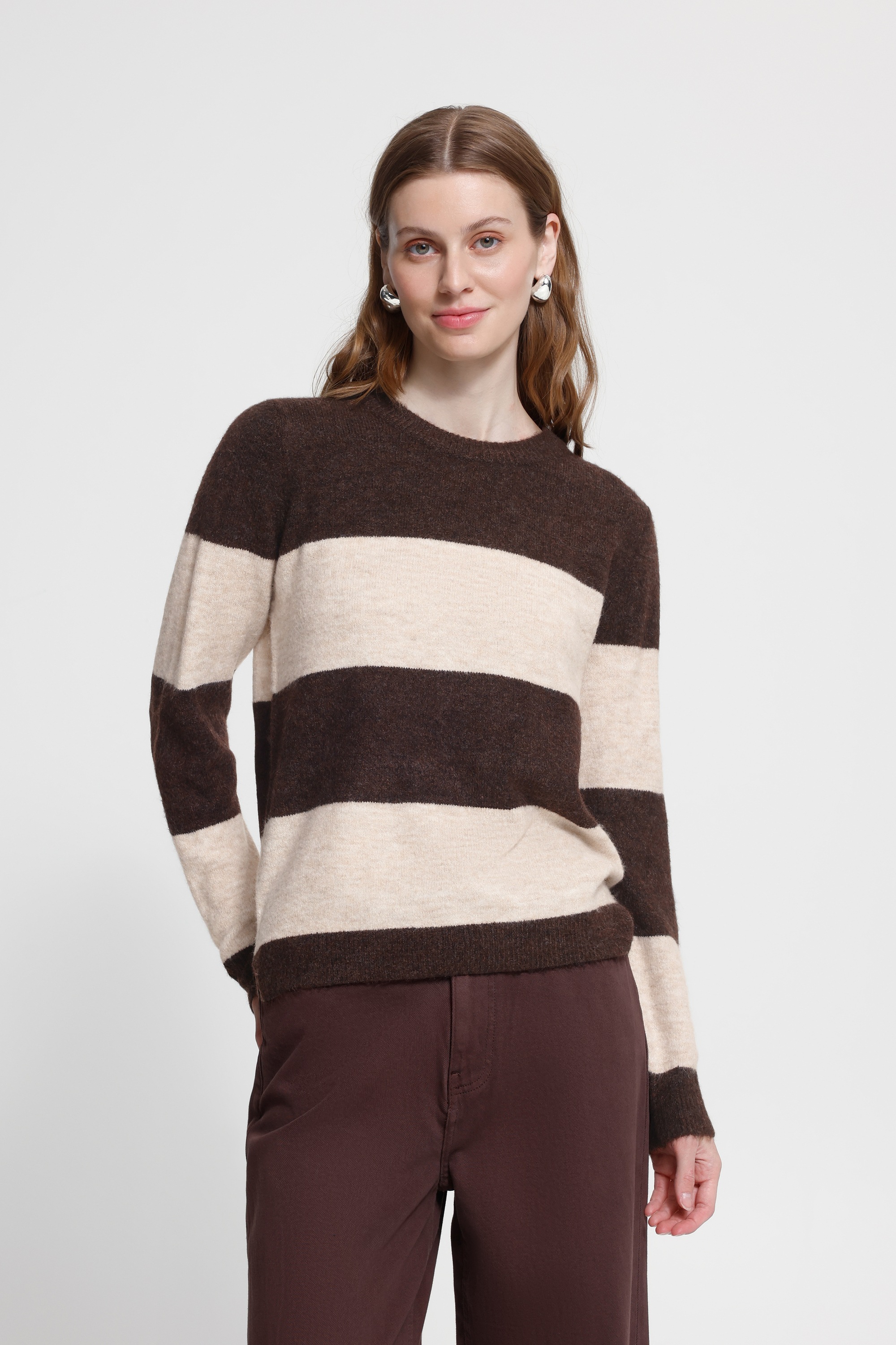 Ichi Strickpullover »Damen Langarm IHEDEEN«