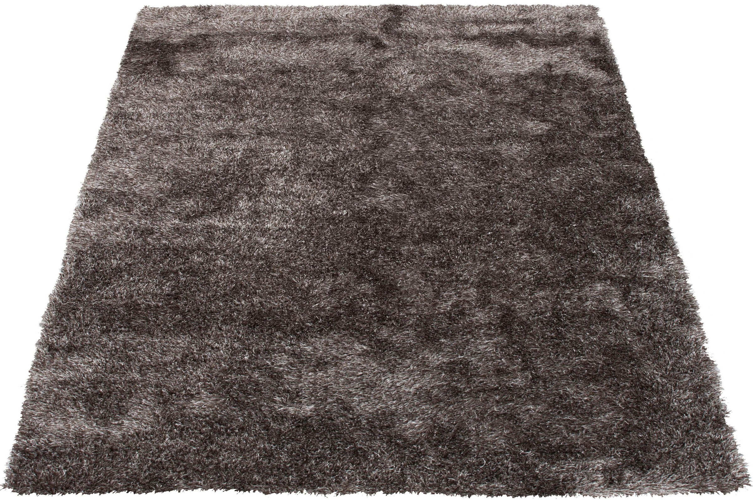 Bruno Banani Hochflor-Teppich »Alga«, rechteckig, 40 mm Höhe, Uni, Shaggy, Langflor, besonders weich und kuschelig, Wohnzimmer