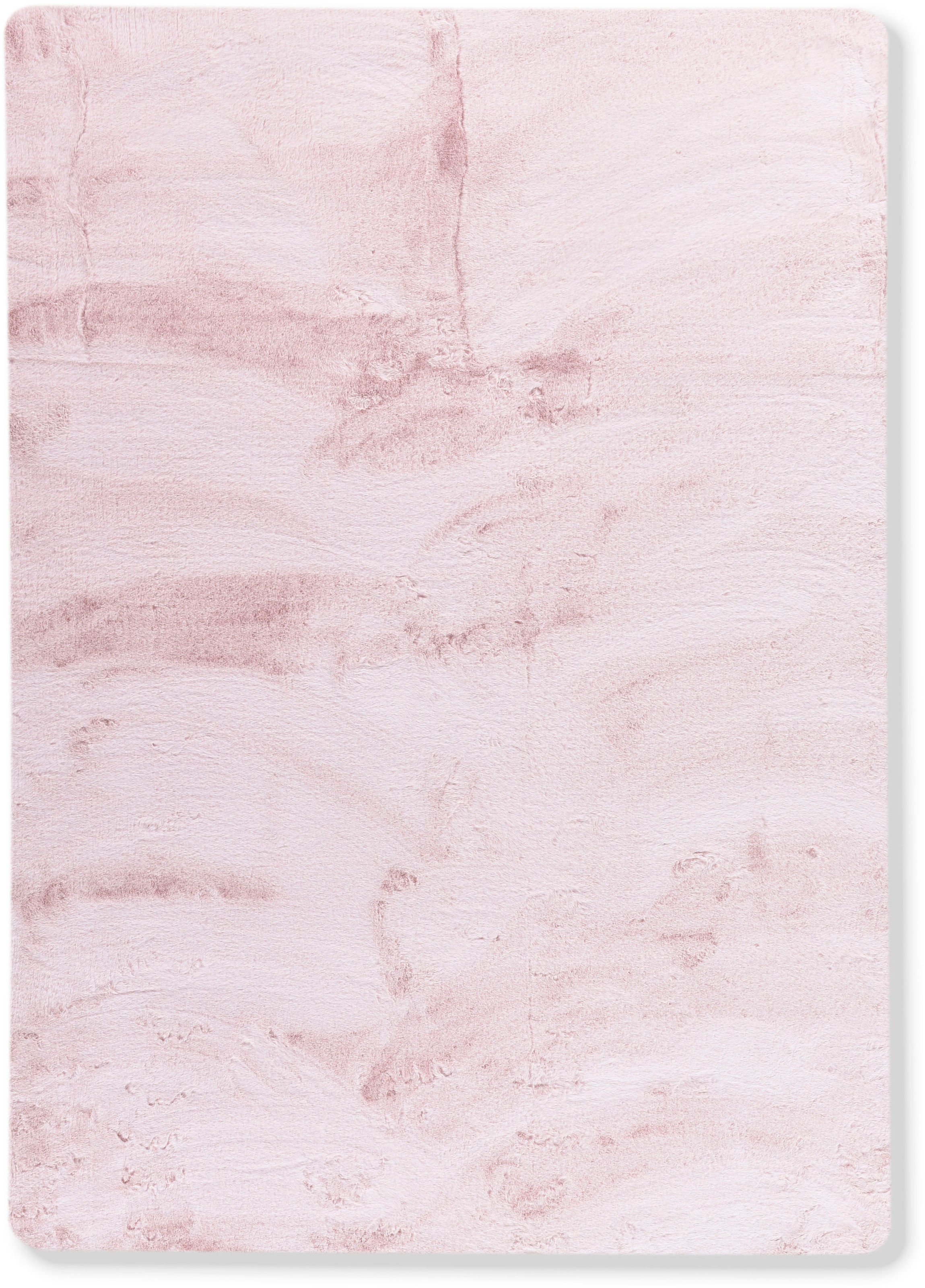 my home Fellteppich »Guidel« rechteckig 30 mm Höhe Kunstfell, Kuschelteppich, Uni Farben, super weich, Wohnzimmer