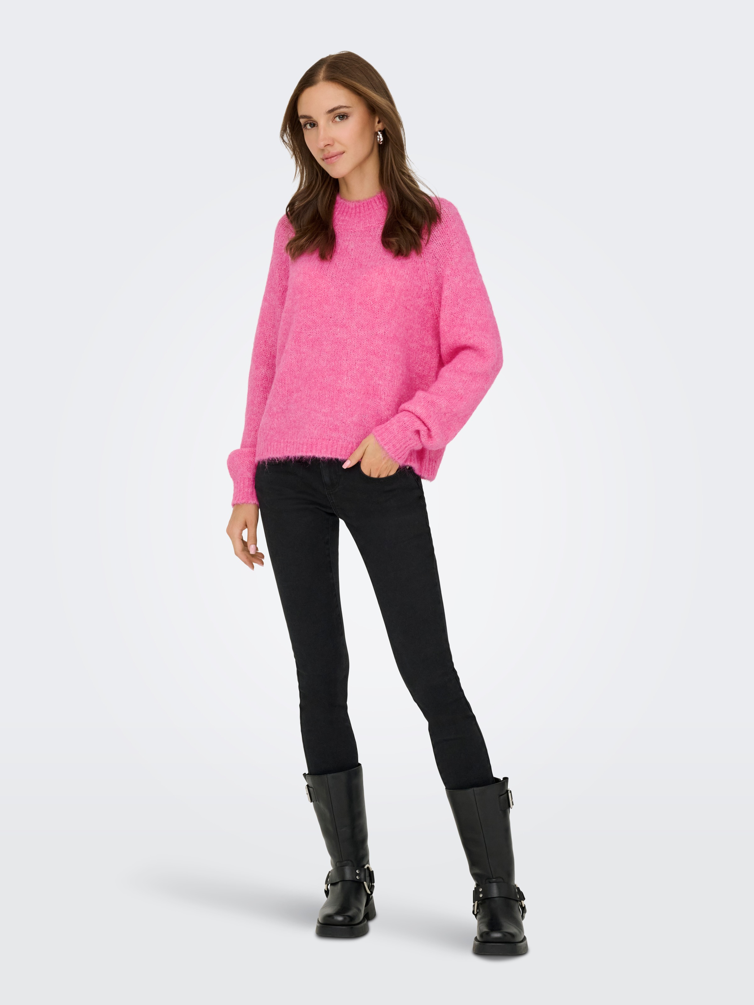 JDY Stehkragenpullover »JDYZOEY LIFE L/S HN RAGLAN PUL KNT NOOS«