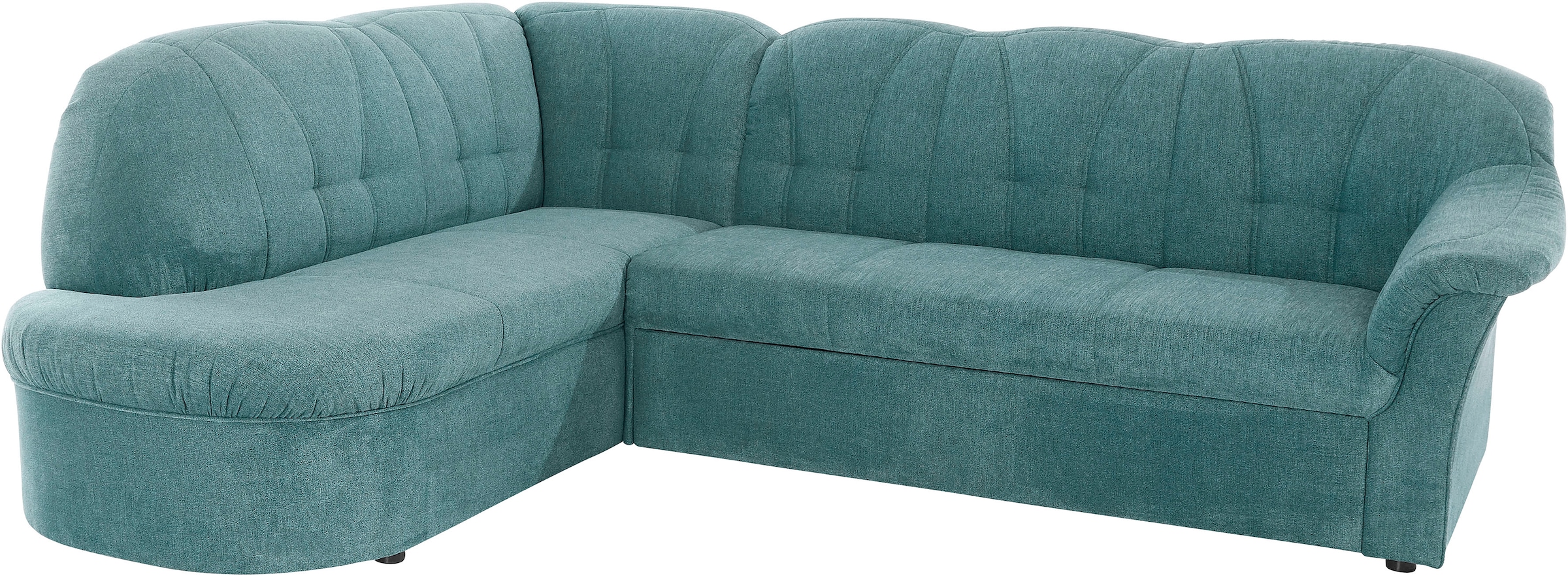 DOMO collection Ecksofa »Pegnitz, elegante Rückensteppung, zeitlose Formensprache, L-Form«, wahlweise mit Bettfunktion