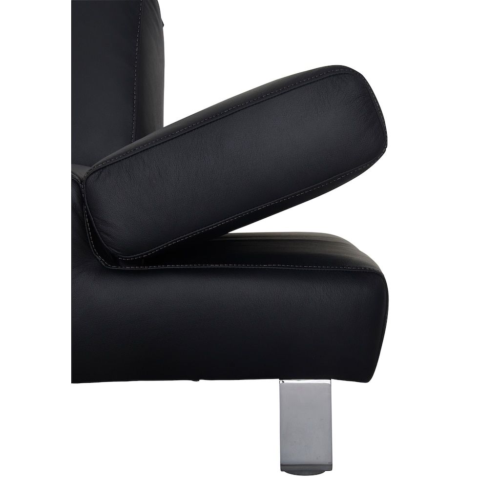 W.SCHILLIG 2-Sitzer »taboo«, mit Normaltiefe, inklusive Armlehnenverstellung, mit Kontrastnaht