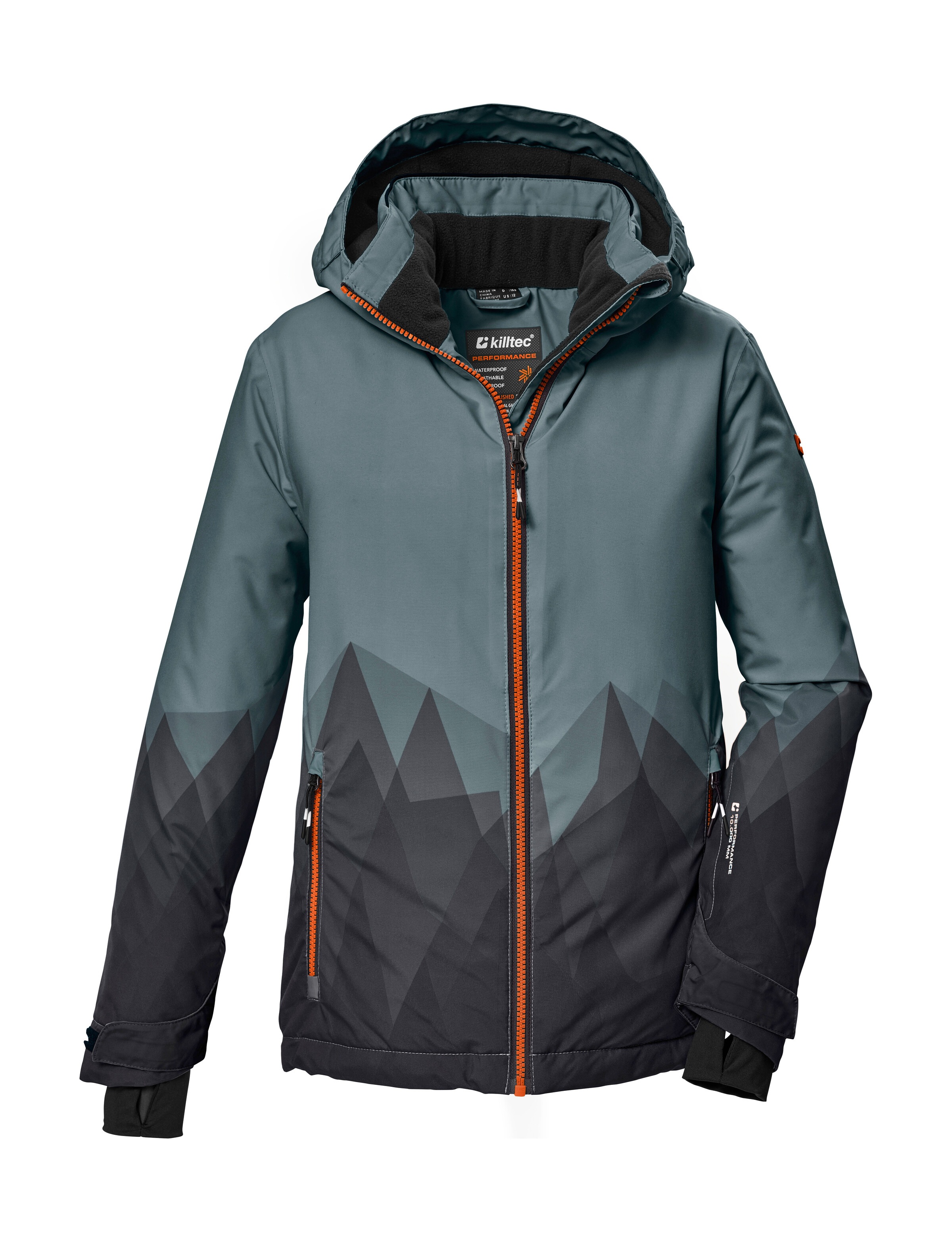 Killtec Skijacke »KSW 383 BYS SKI JCKT« Wasser- und winddichte Skijacke mit verstellbarer Kapuze