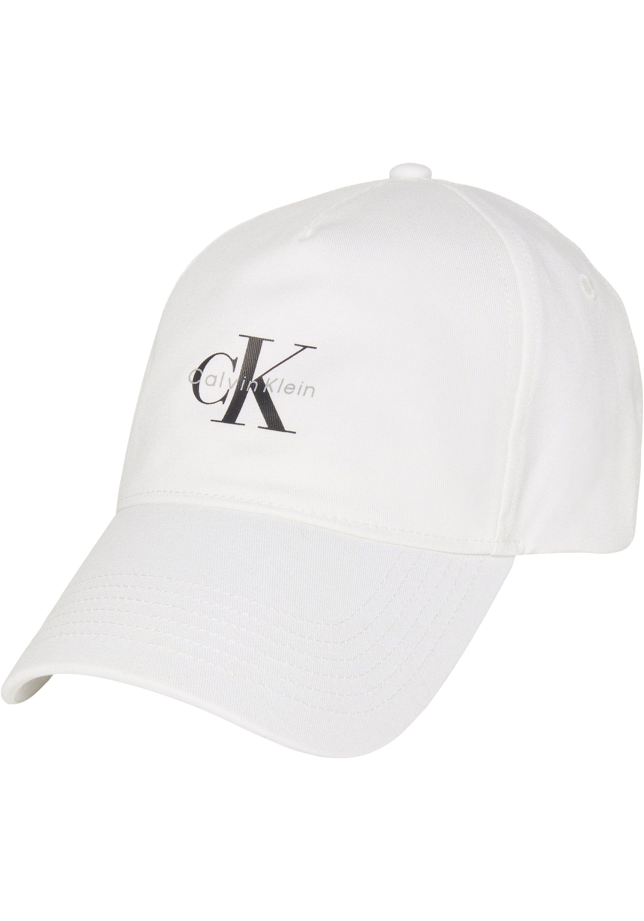 Calvin Klein Jeans, Damen, Baseball Cap in der Weite verstellbar, reine Baumwolle, Bright White, Bright White, Cap von Calvin Klein