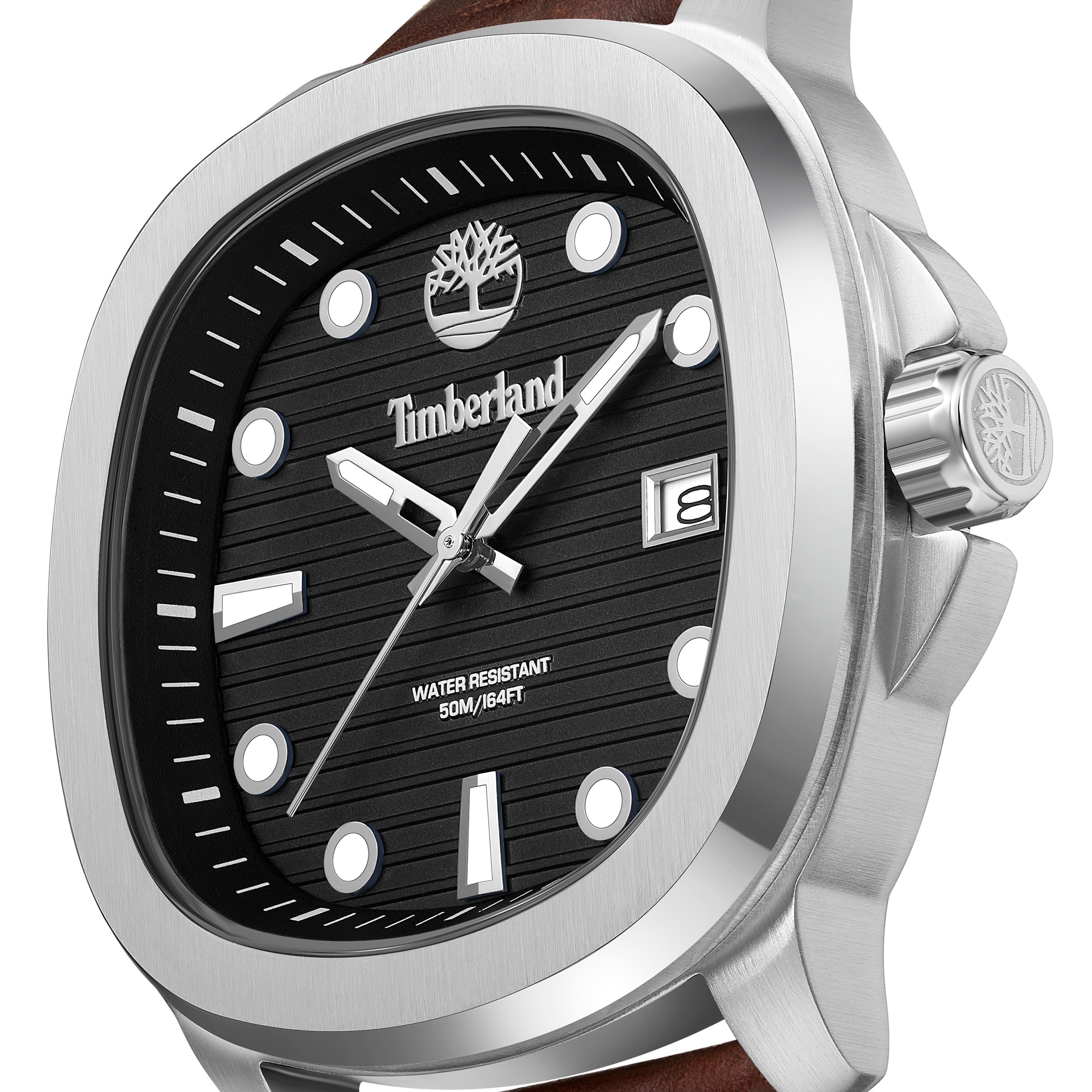 Timberland Quarzuhr »Greenough« Armbanduhr, Herrenuhr, Lederarmband, analog, Tag