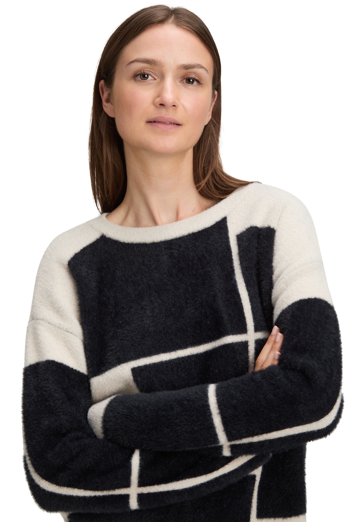 Betty&Co Strickpullover »Strickpullover mit Jacquard«