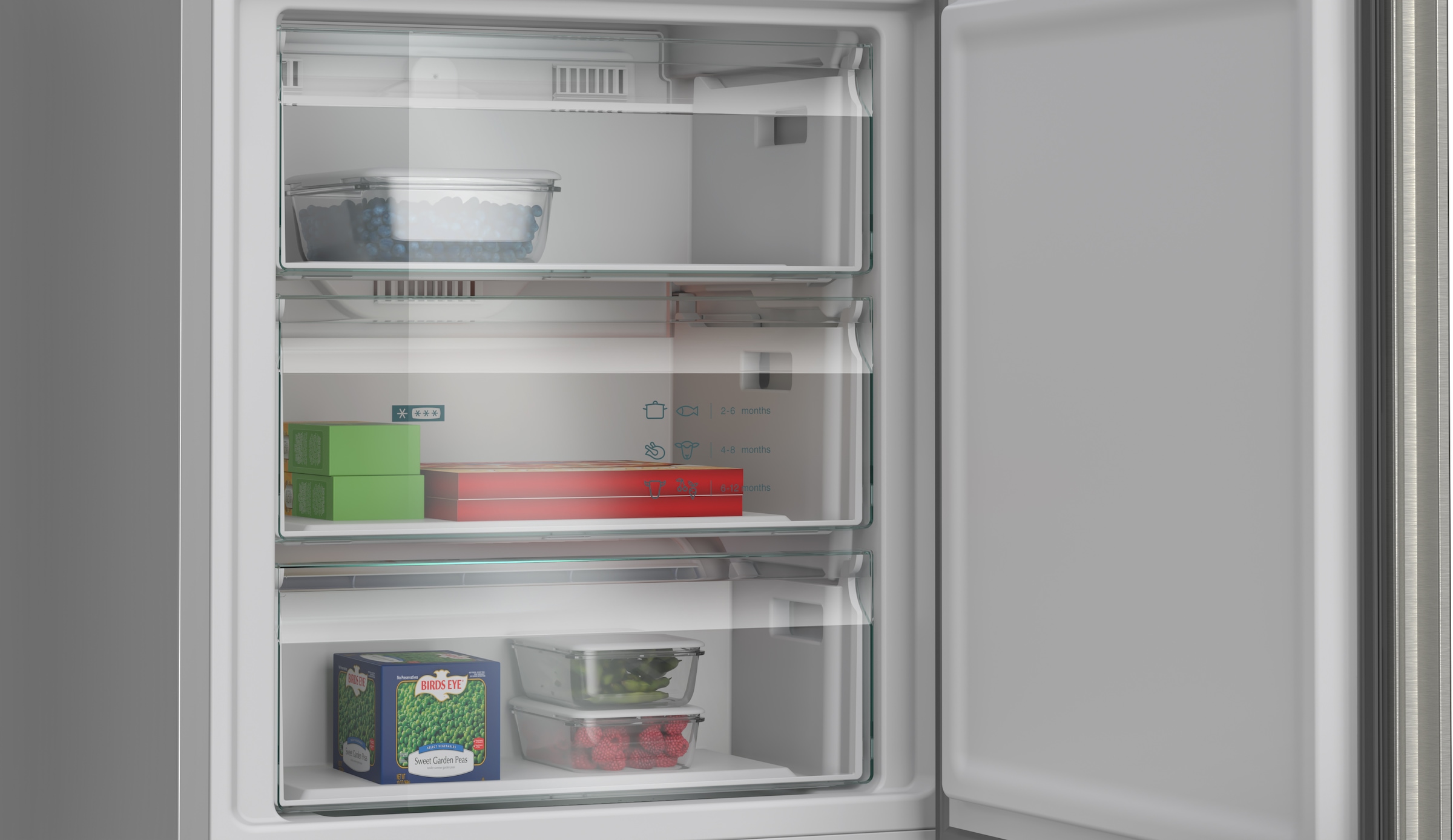 SIEMENS Kühl-/Gefrierkombination iQ500 »KG49NAIBG« 203 cm hoch 70 cm breit hyperFresh System für frisches Obst und Gemüse sowie Total noFrost