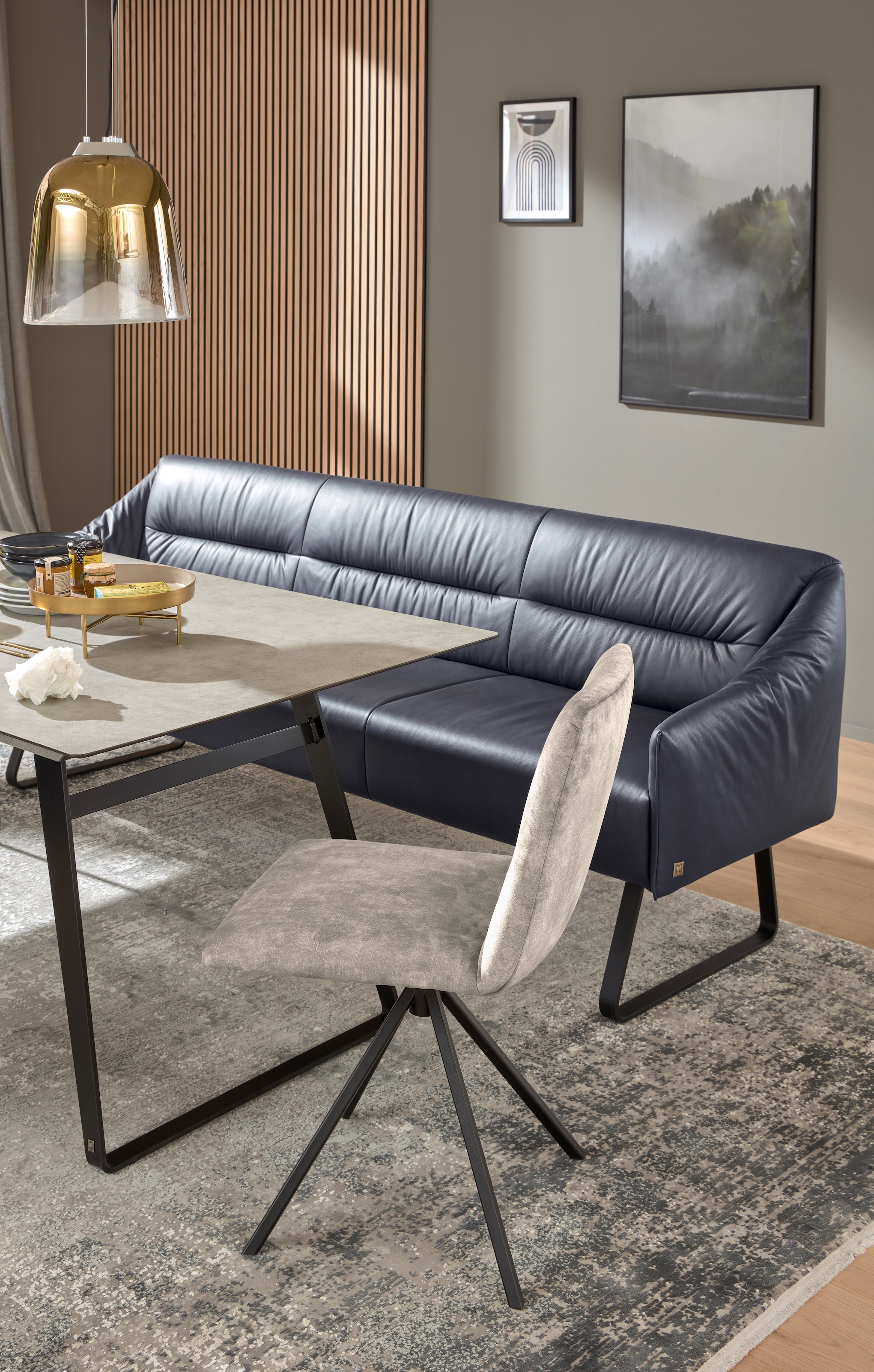 Musterring Polsterstuhl »JustB! SP500« () 1 Stk.mit Armlehne, wahlweise mit Drehfunktion, Stativgestell in schwarz