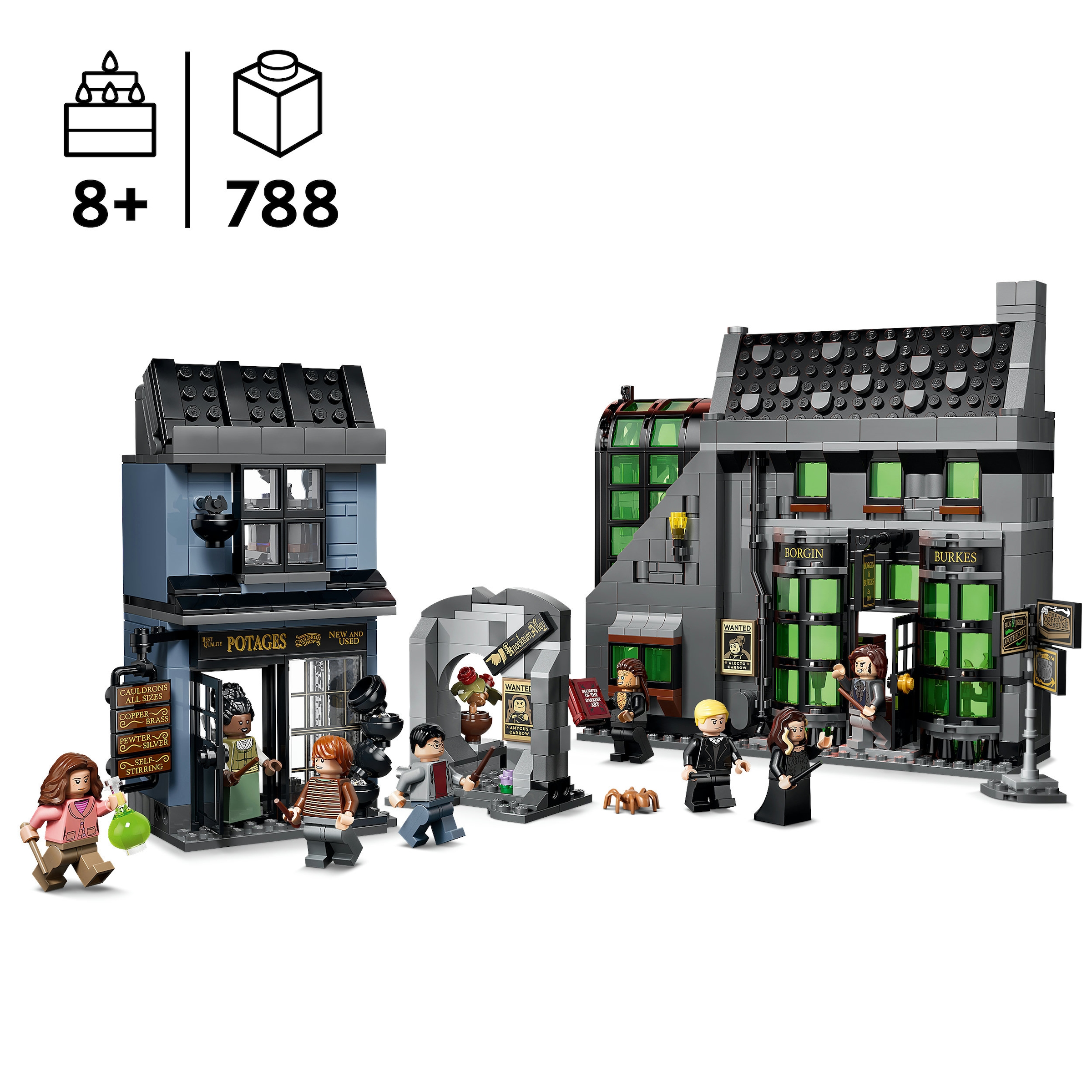 LEGO® Konstruktionsspielsteine »Zaubererläden in der Winkelgasse (76471), LEGO Harry Potter« Made in Europe