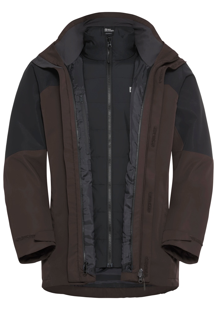 Jack Wolfskin 3-in-1-Funktionsjacke »ROMBERG 3IN1 JKT M« mit Kapuze