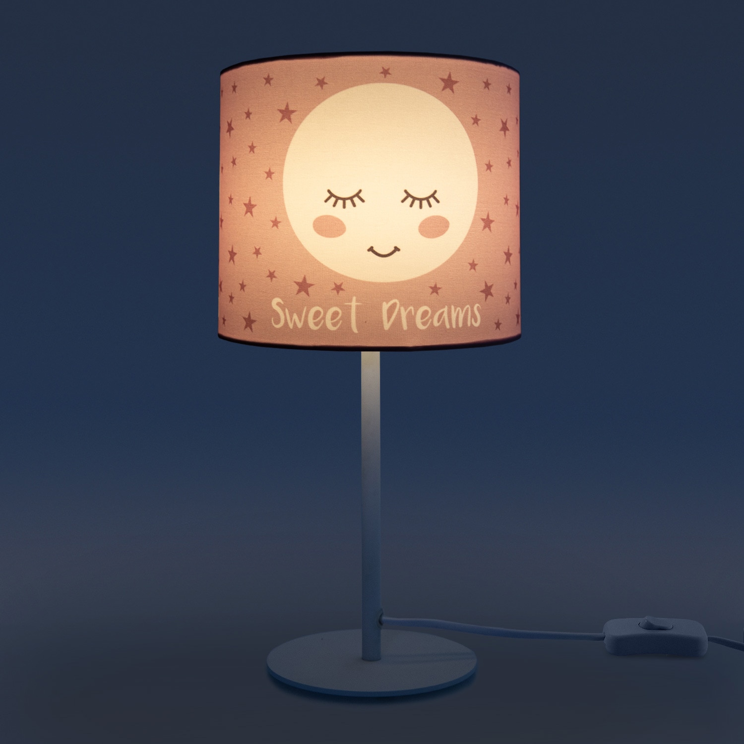 3 mit Paco LED | Tischleuchte 103«, Jahren Home 1 E14 XXL »Aleyna mit Tischleuchte Lampe Kinderzimmer Garantie flammig-flammig, kaufen Kinderlampe Mond-Motiv, online