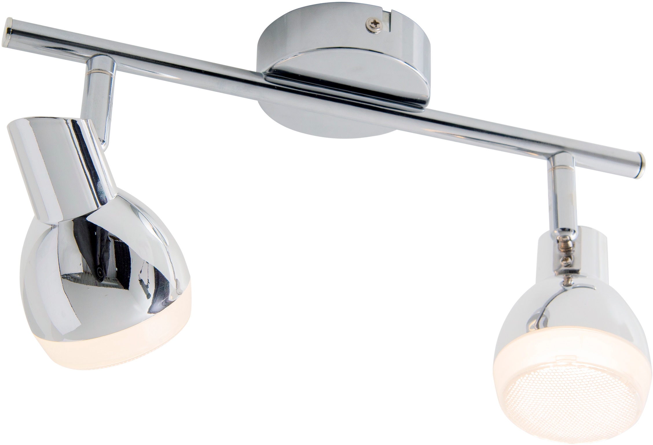 näve LED Deckenleuchte »Chromey«, 2 flammig, Leuchtmittel LED-Board | LED fest integriert, LED Deckenleuchte,chrom,2x 26 LED 5W/380lm; total 10W