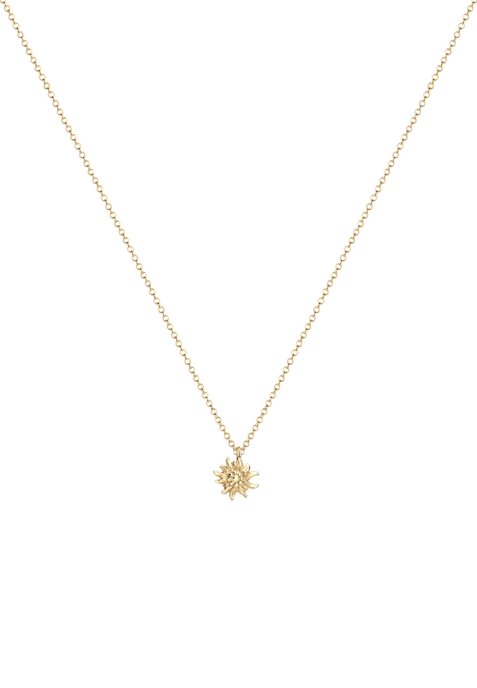 Elli Kette mit Anhänger »Halskette Edelweiss Symbol Anhänger Tracht 925 Sterling Silber«