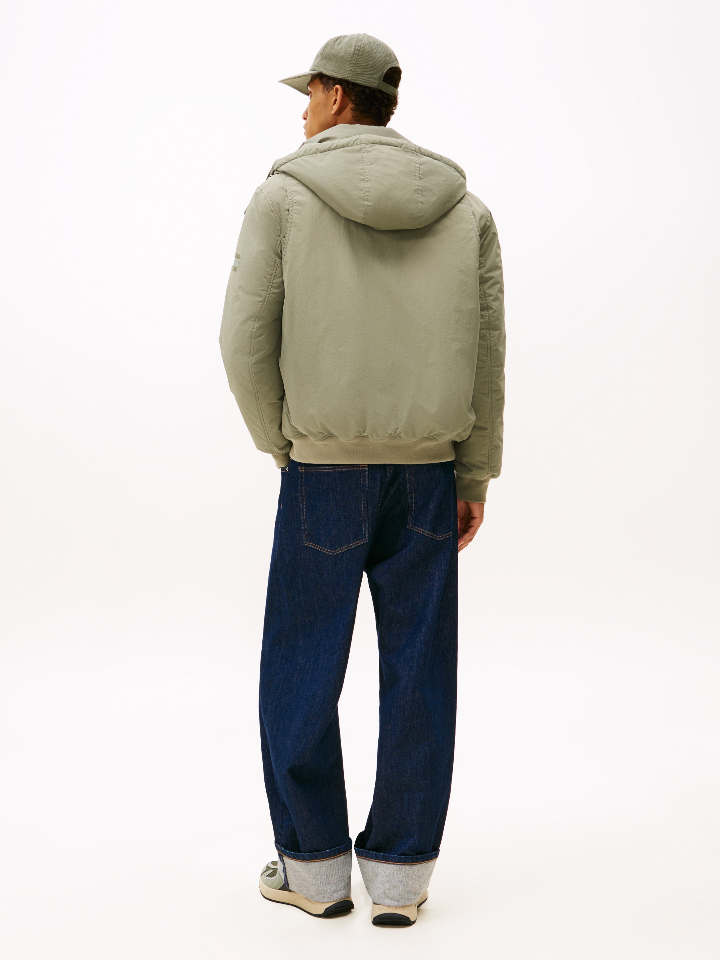 Tommy Jeans Bomberjacke »CITY READY BOMBER« mit Kapuze Fliegerjacke, Freizeitjacke Regular fit mit Rundhalsausschnitt