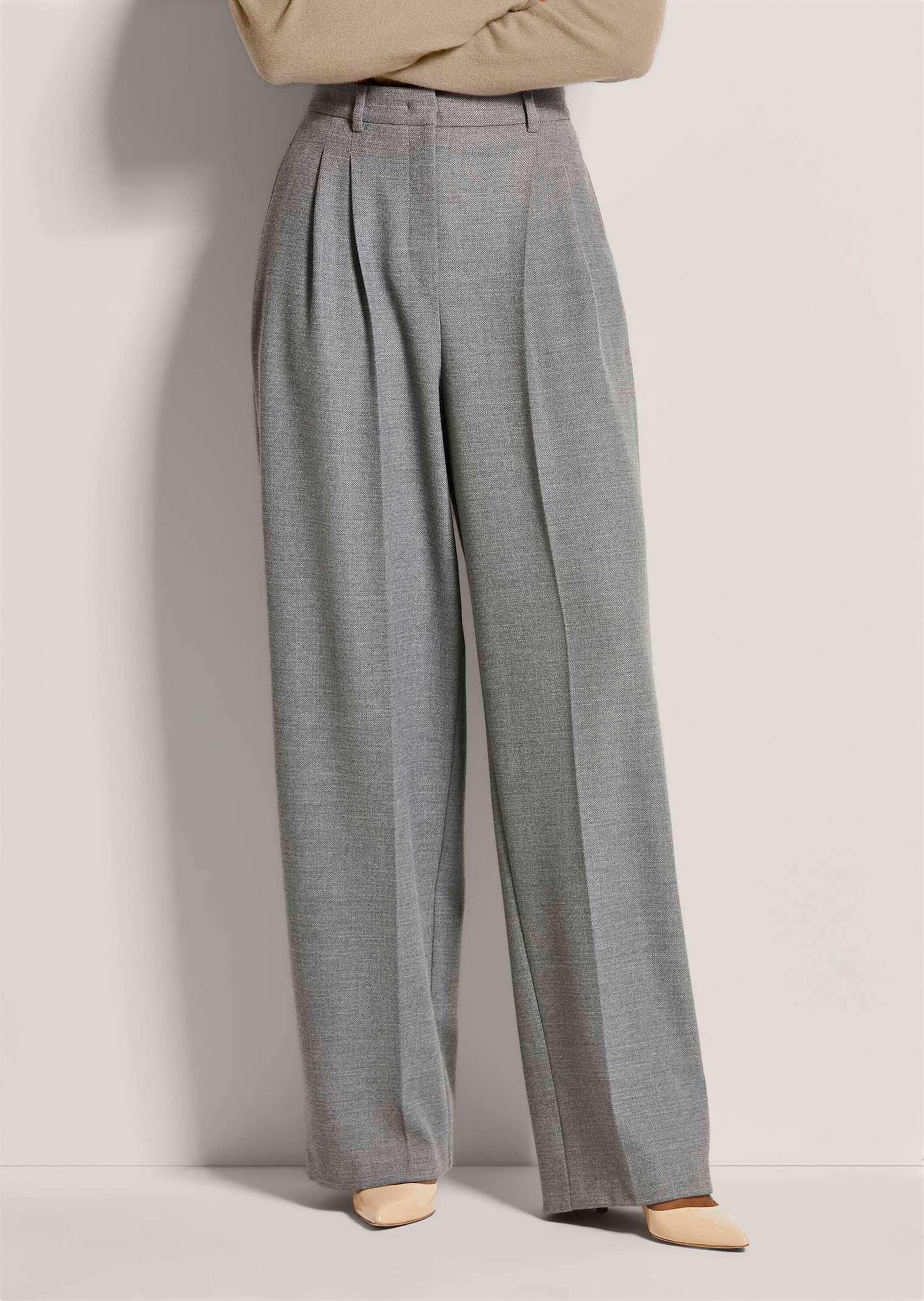 MADELEINE Bundfaltenhose »Palazzohose Weite Bundfaltenhose mit Formbund«