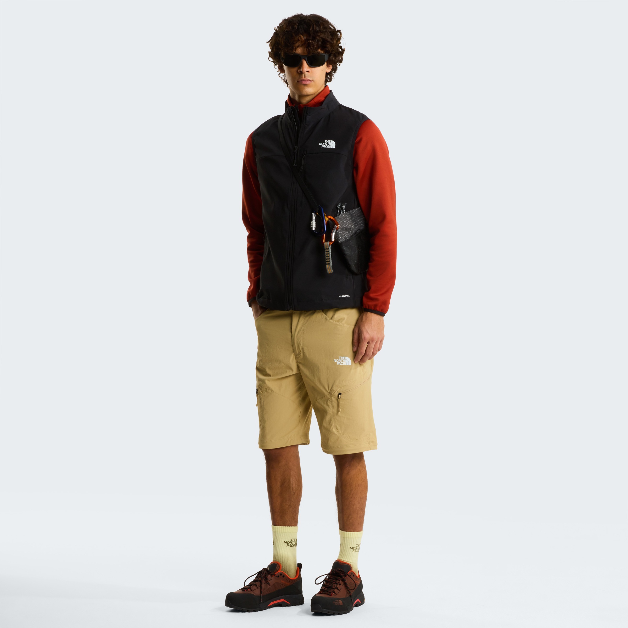 The North Face Softshellweste »M NIMBLE VEST 2« aus atmungsaktivem Softshellmaterial, mit WindWall™-Gewebe